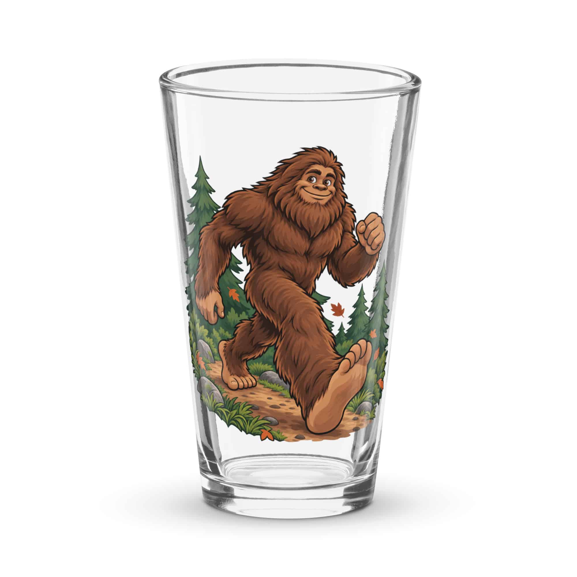 Bigfoot Trail Runner Pint Glass