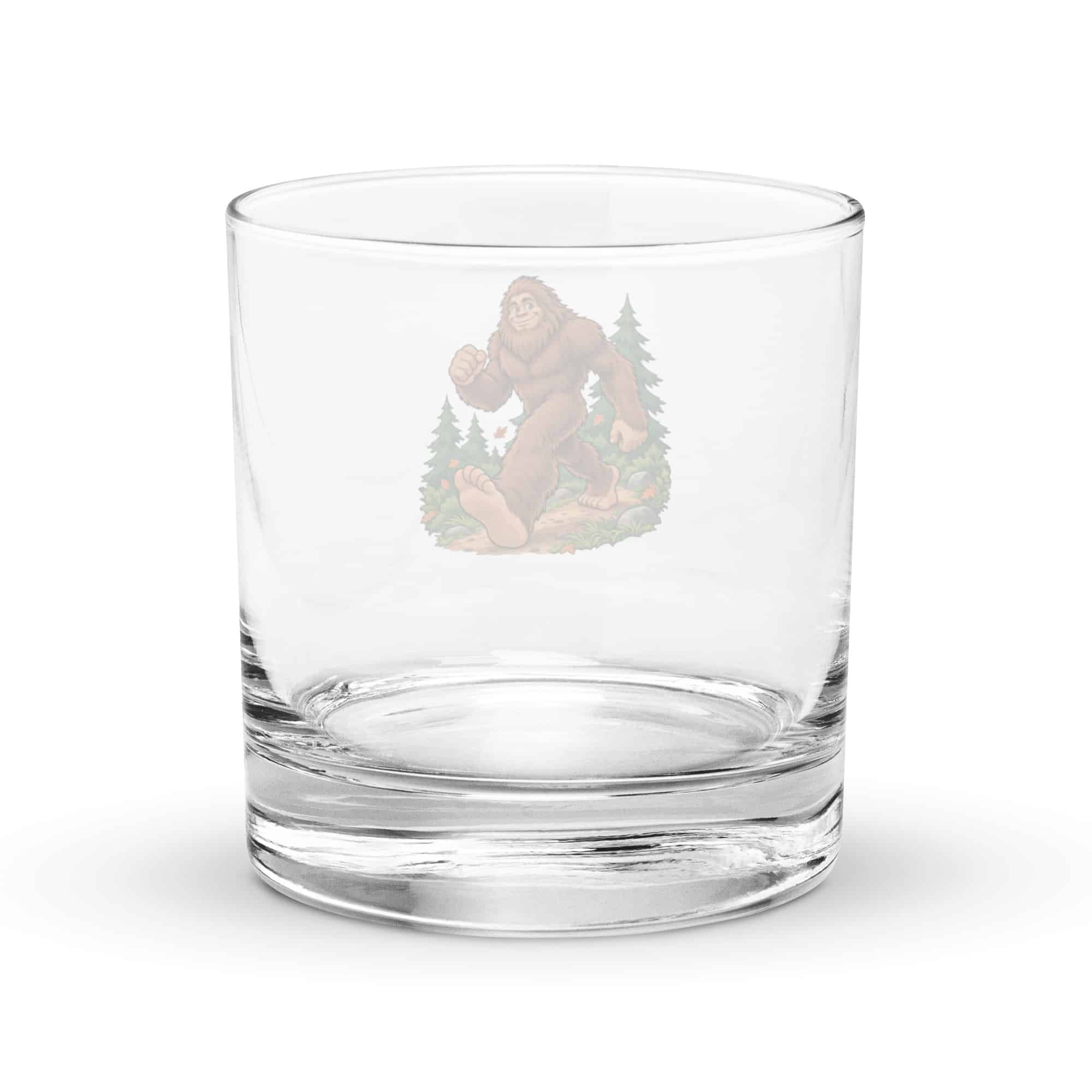 Bigfoot Trail Runner Rocks Glass