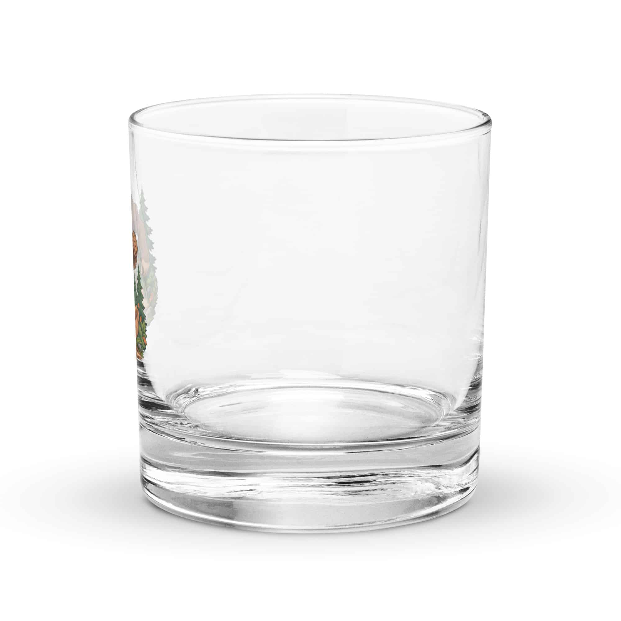 Bigfoot Trail Runner Rocks Glass