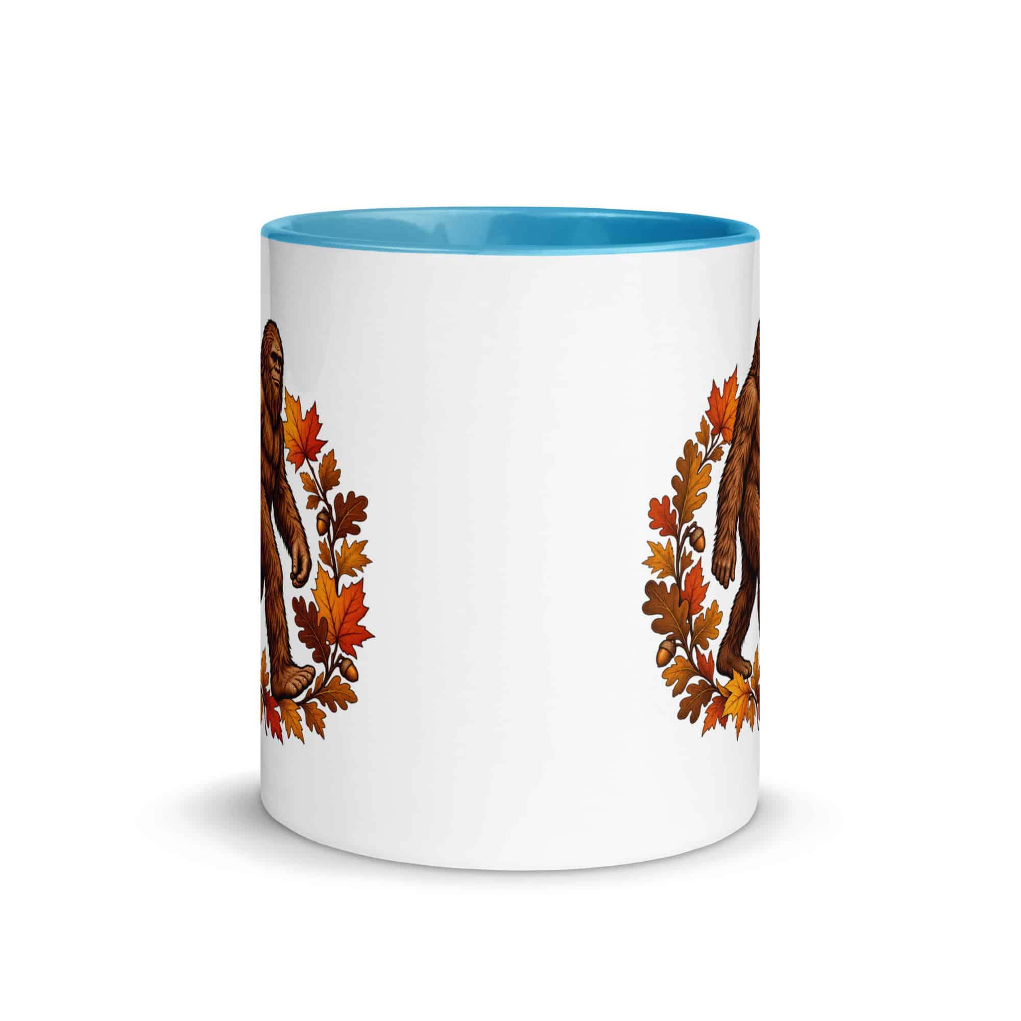 Autumn Leaves Bigfoot Color Inside Mug
