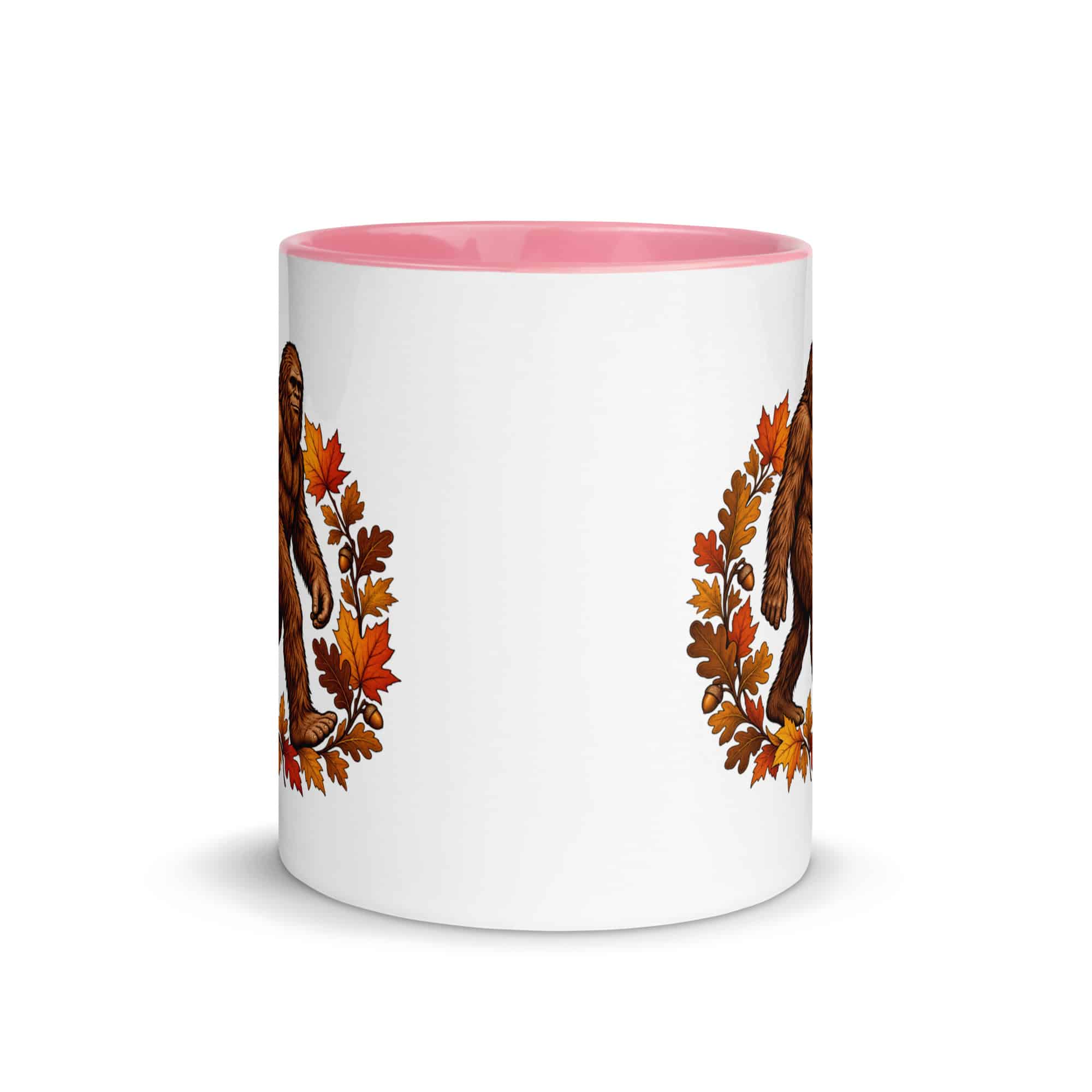 Autumn Leaves Bigfoot Color Inside Mug