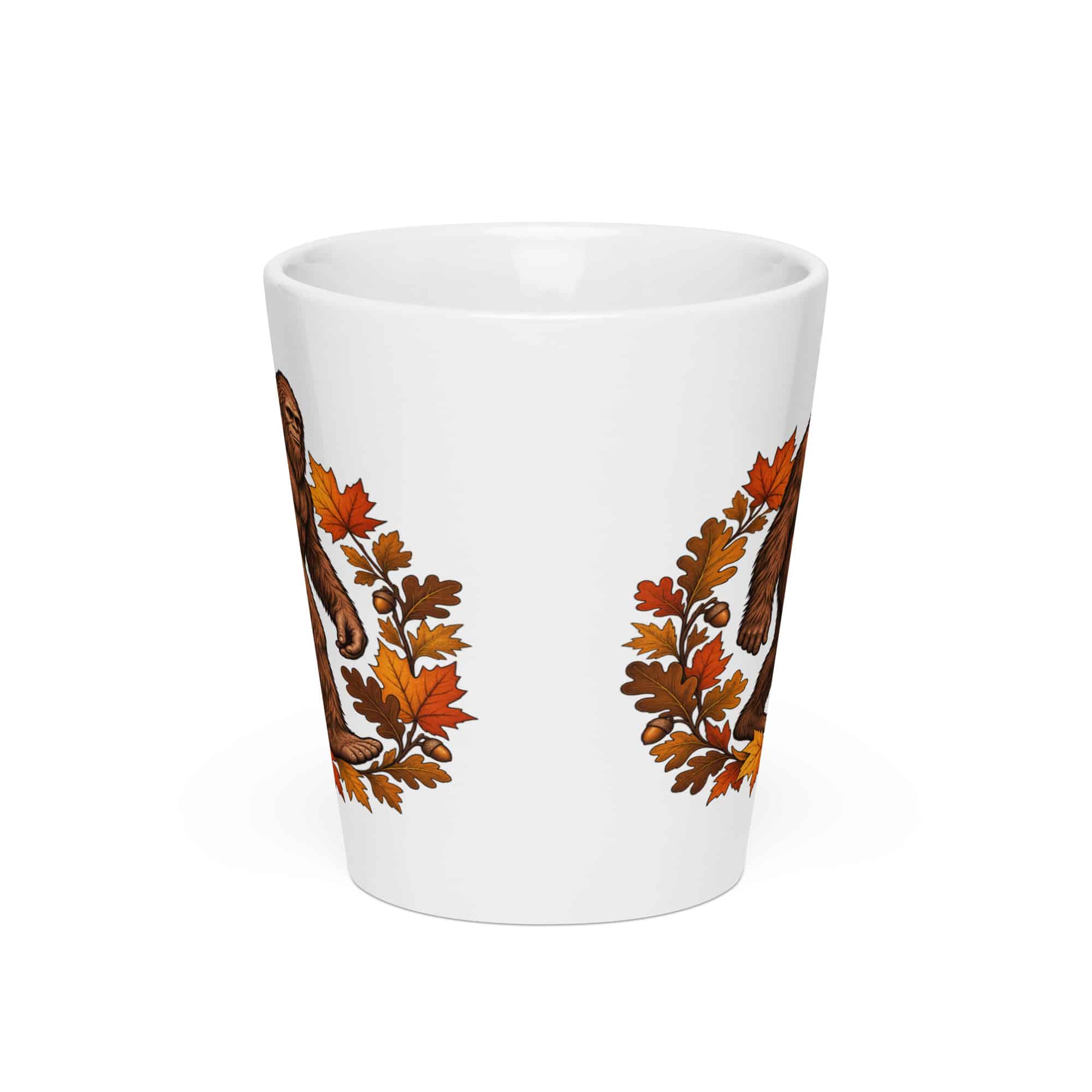 Bigfoot Autumn Leaves Latte Mug