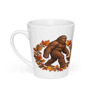 15 Bigfoot Autumn Leaves Latte Mug - 12 oz - Main