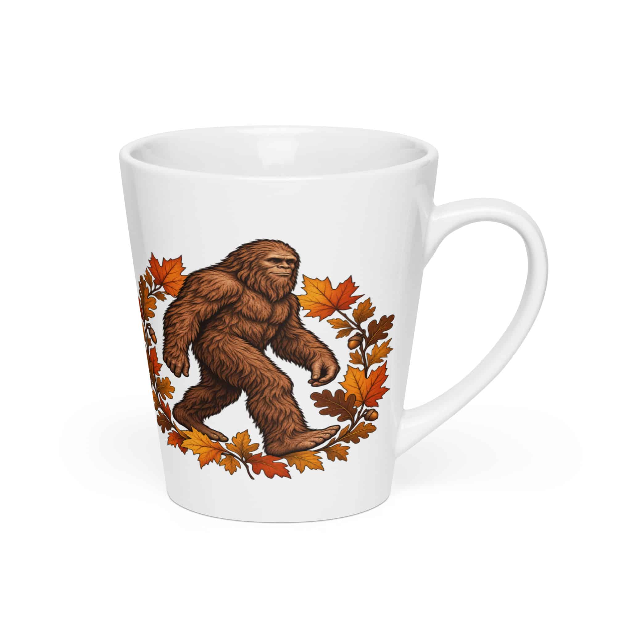 Bigfoot Autumn Leaves Latte Mug
