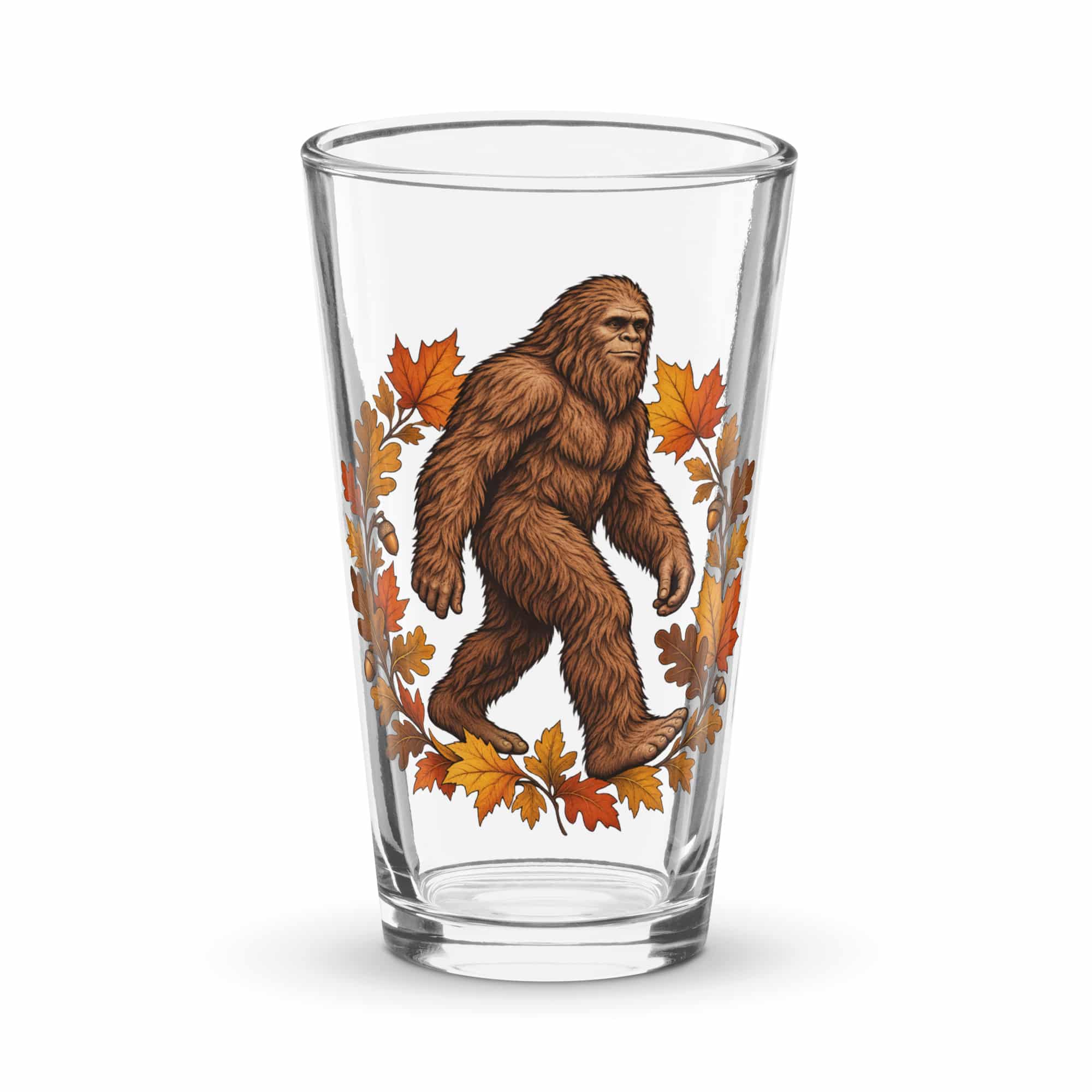 Autumn Leaves Bigfoot Pint Glass