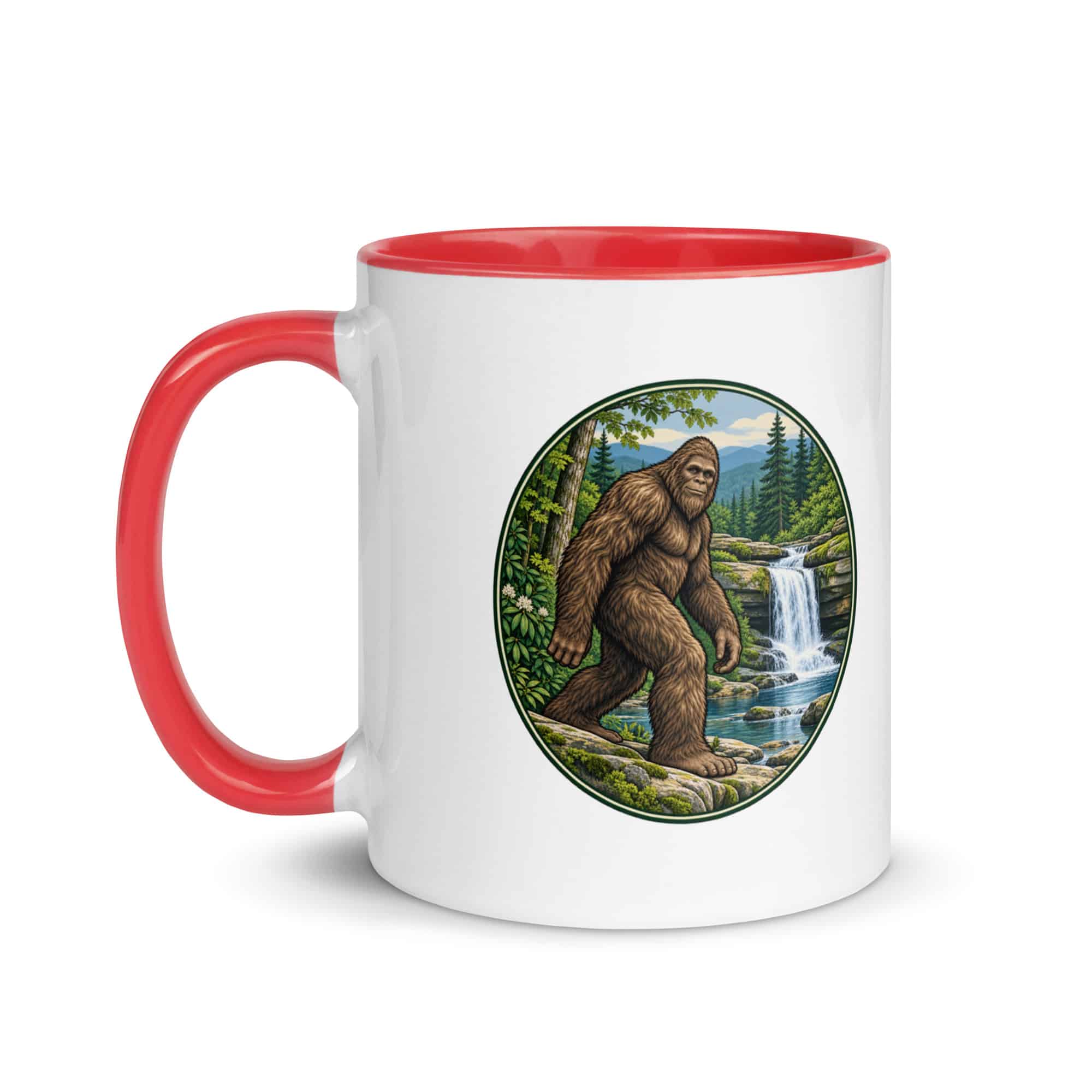 Waterfall Bigfoot Color Inside Mug