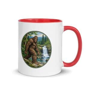 16 Bigfoot Waterfall Color Inside Coffee Mug - 11 oz - Main
