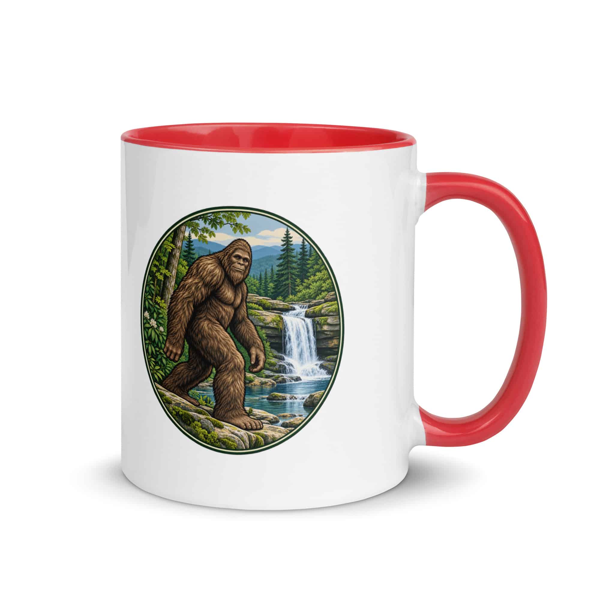 Waterfall Bigfoot Color Inside Mug