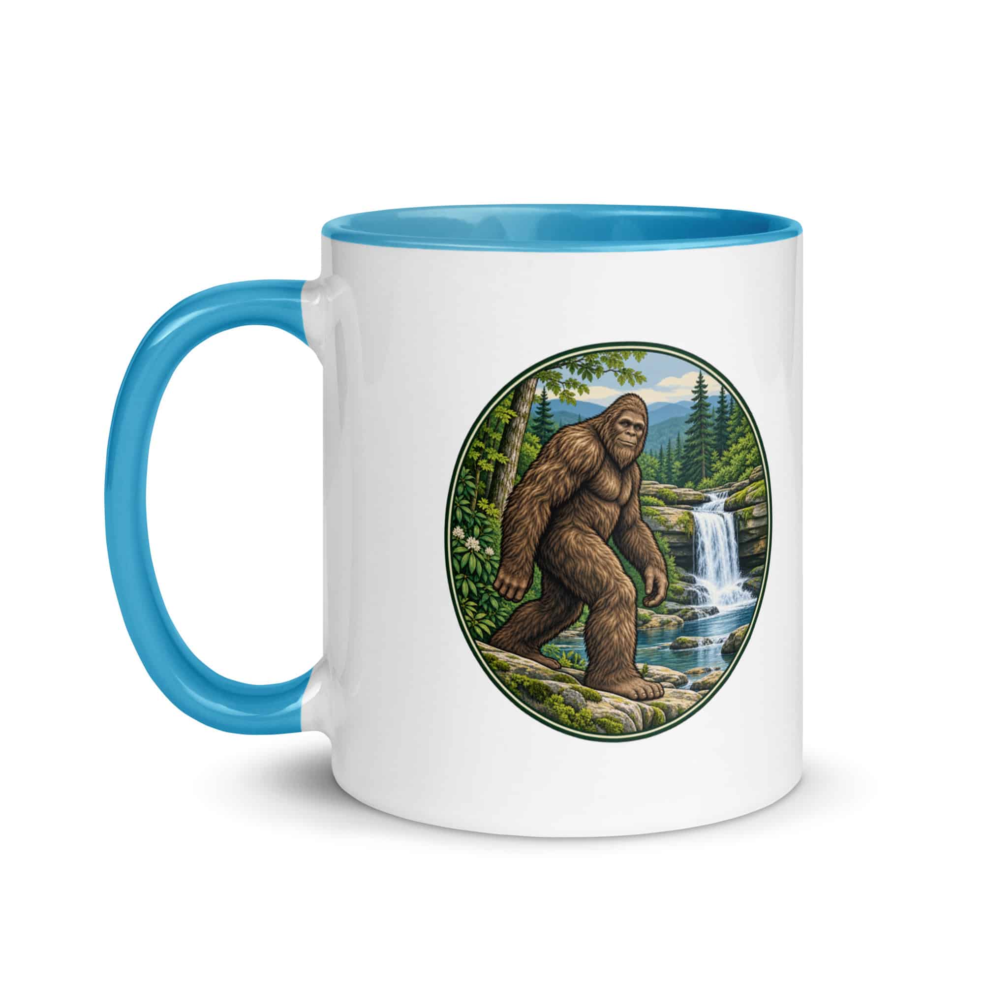 Waterfall Bigfoot Color Inside Mug