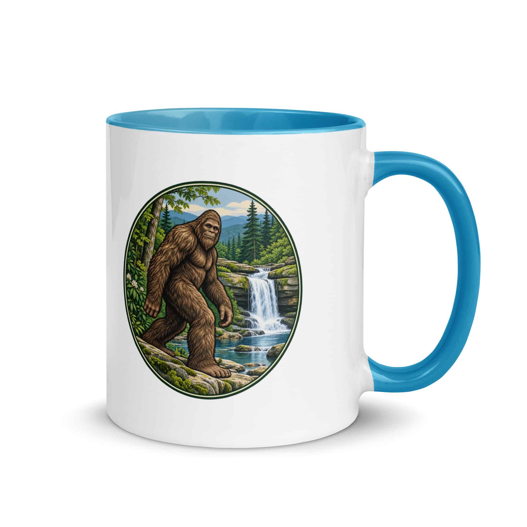 Waterfall Bigfoot Color Inside Mug