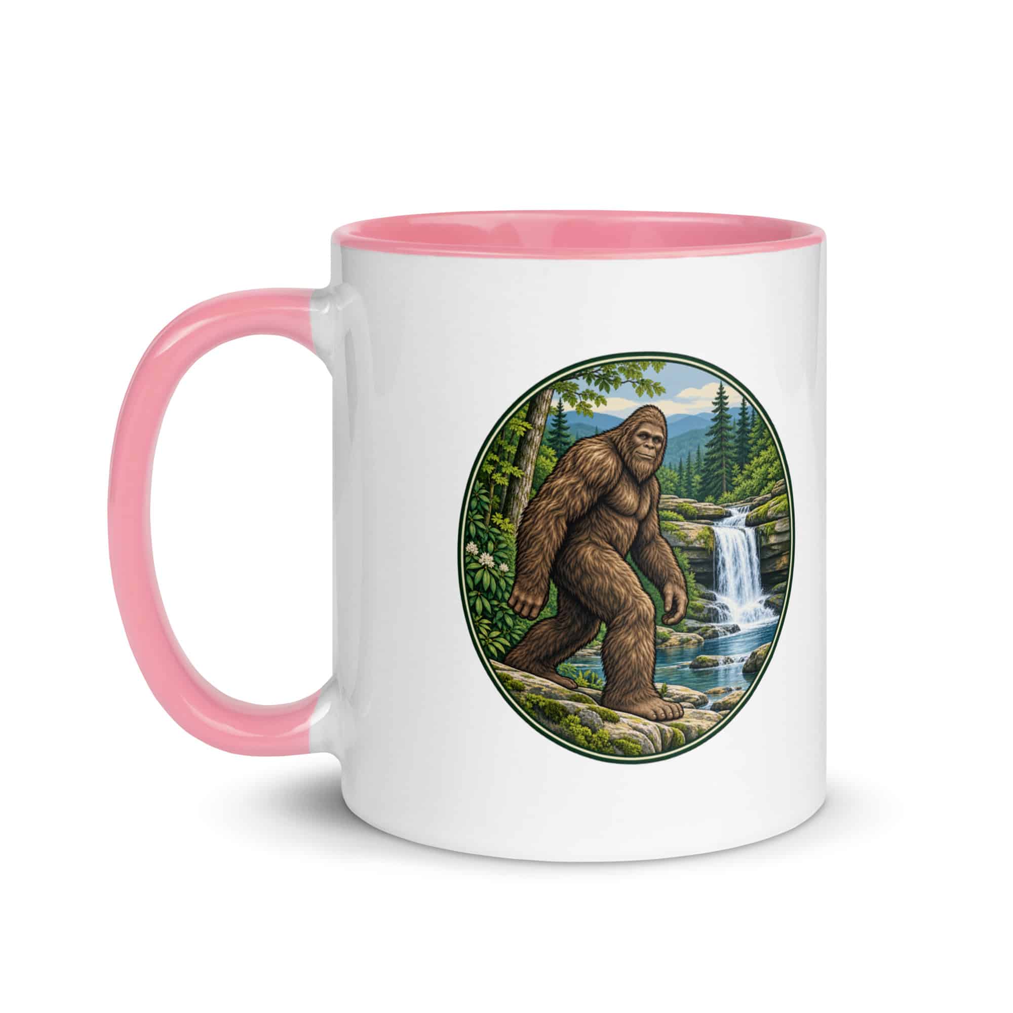 Waterfall Bigfoot Color Inside Mug