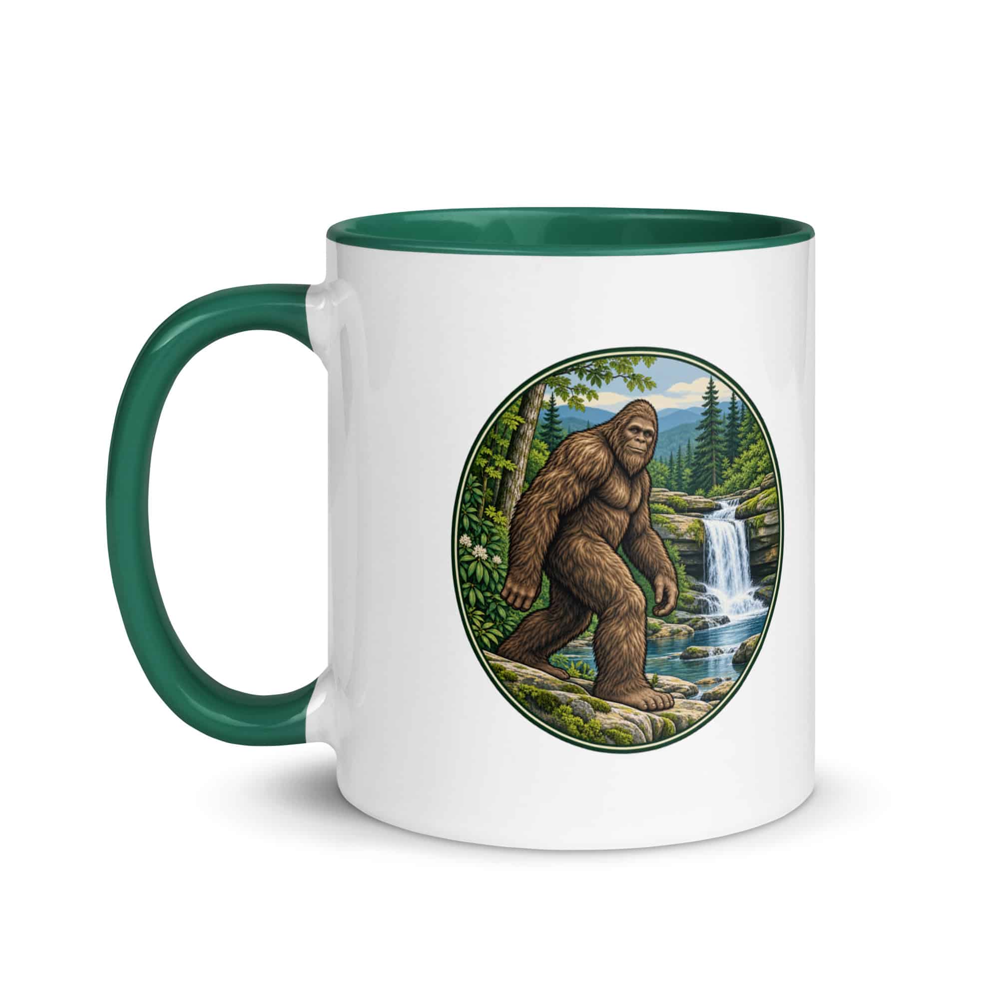 Waterfall Bigfoot Color Inside Mug