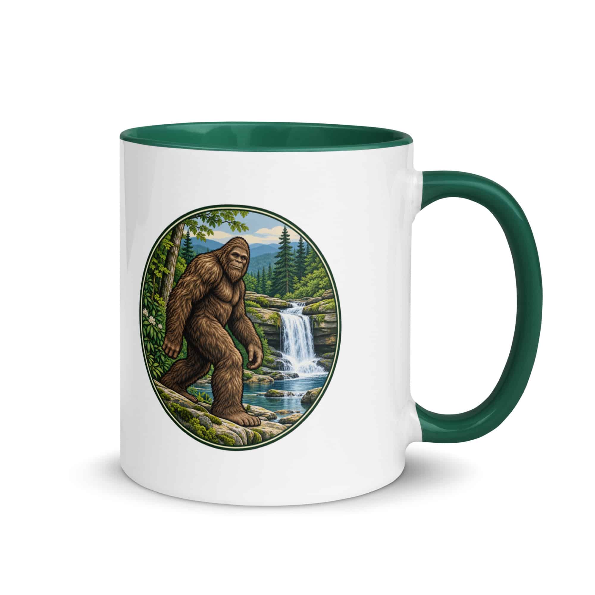 Waterfall Bigfoot Color Inside Mug