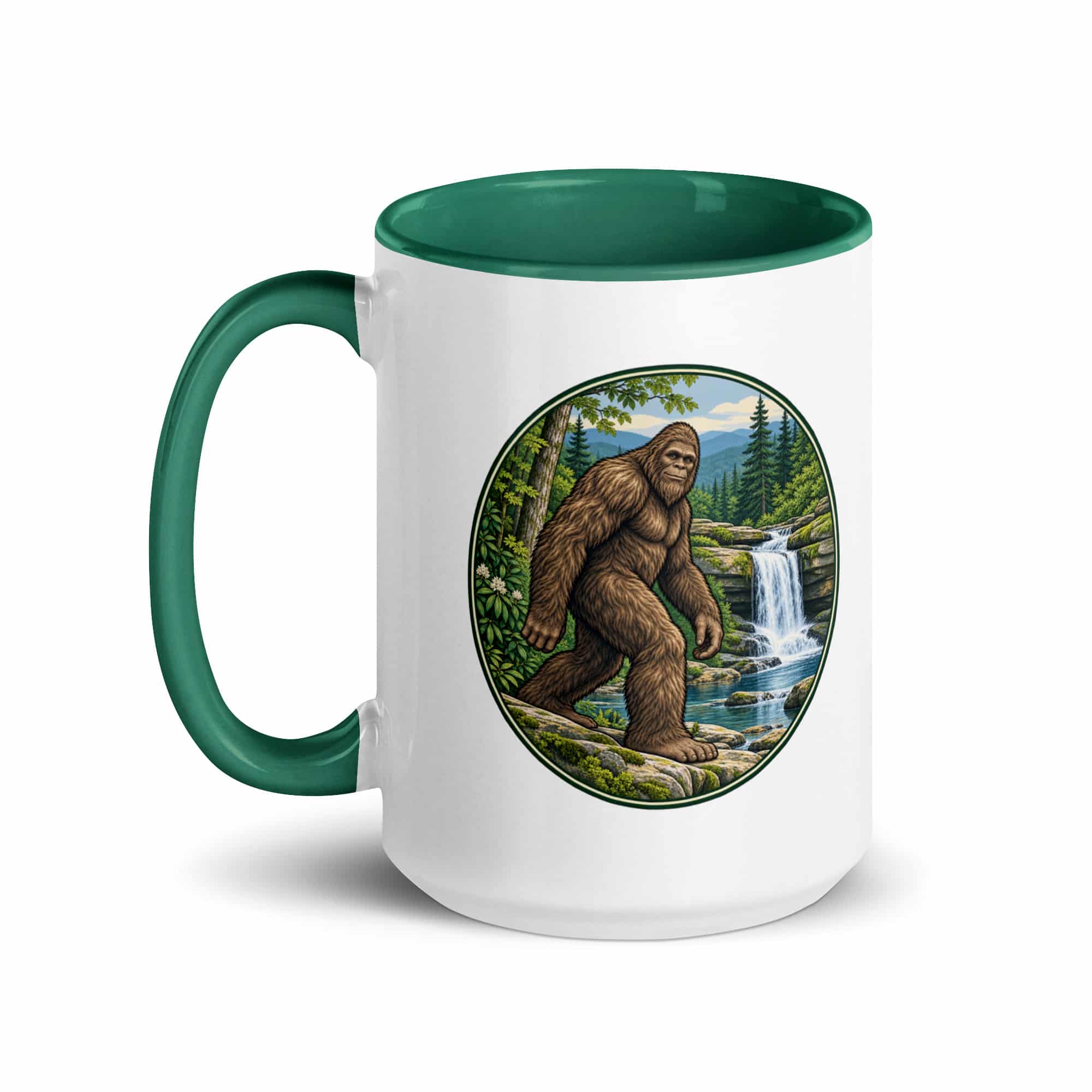 Waterfall Bigfoot Color Inside Mug