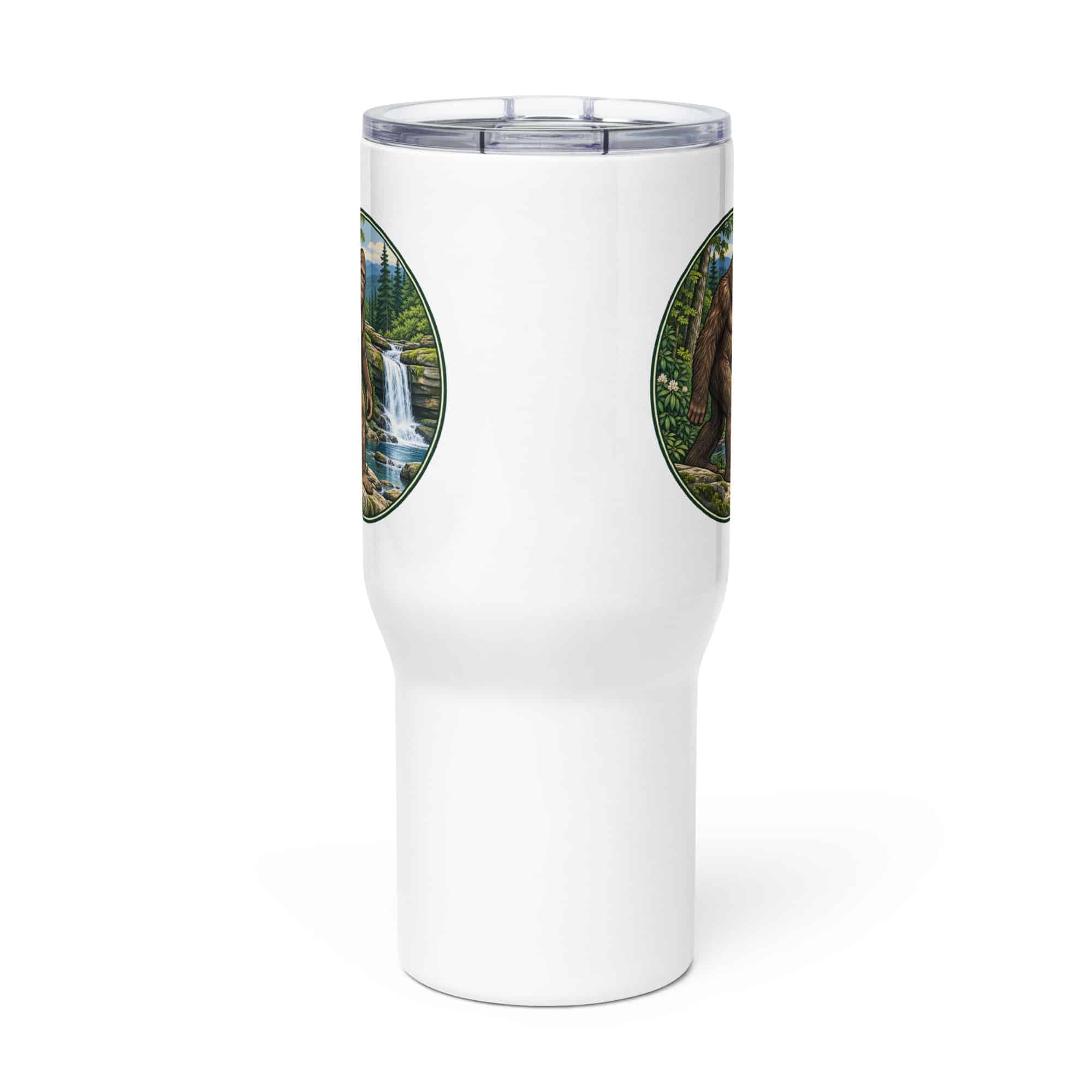 Bigfoot Forest Waterfall Travel Mug