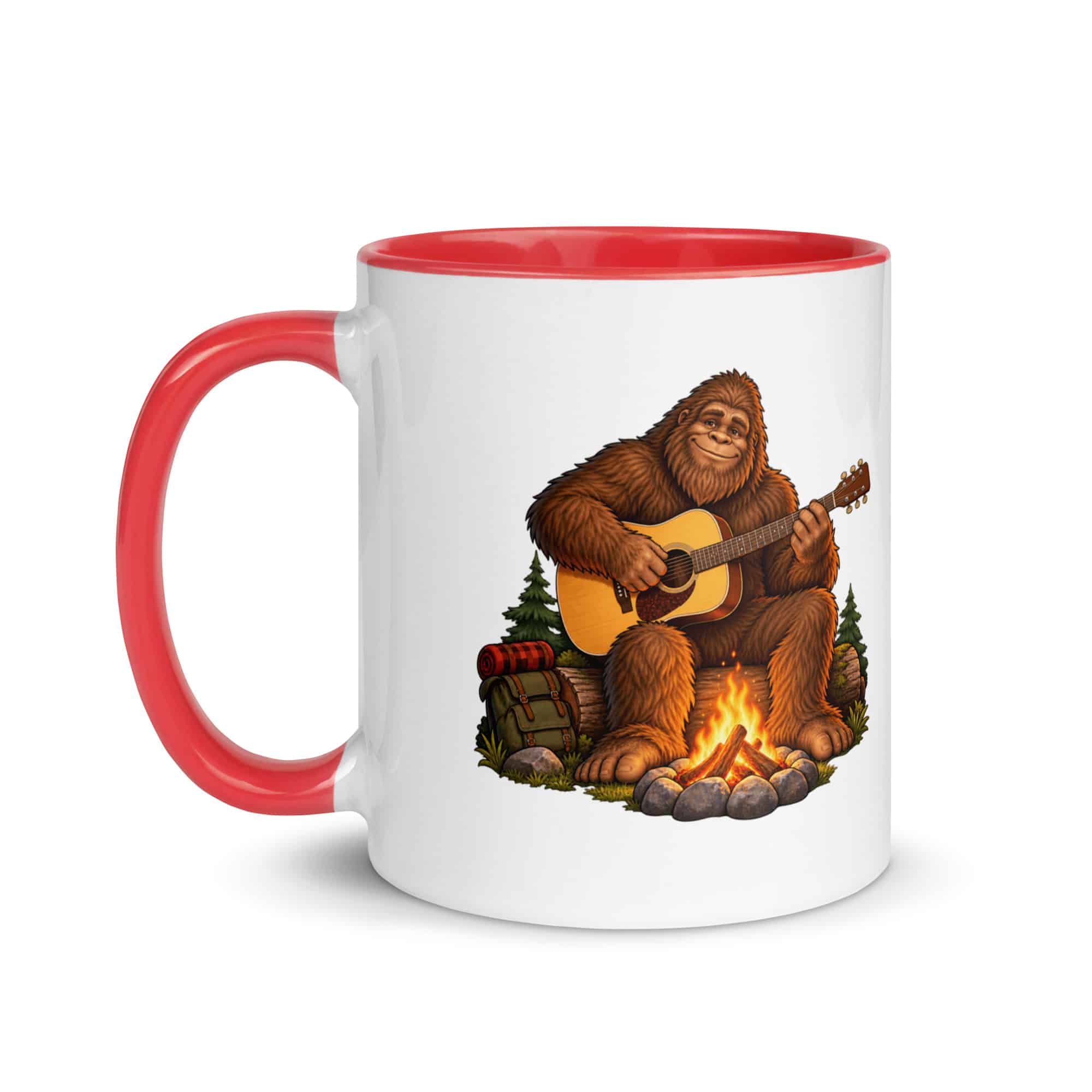 Guitar Bigfoot Color Inside Mug