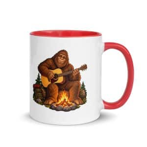 17 Bigfoot Guitar Color Inside Coffee Mug - 11 oz - Main