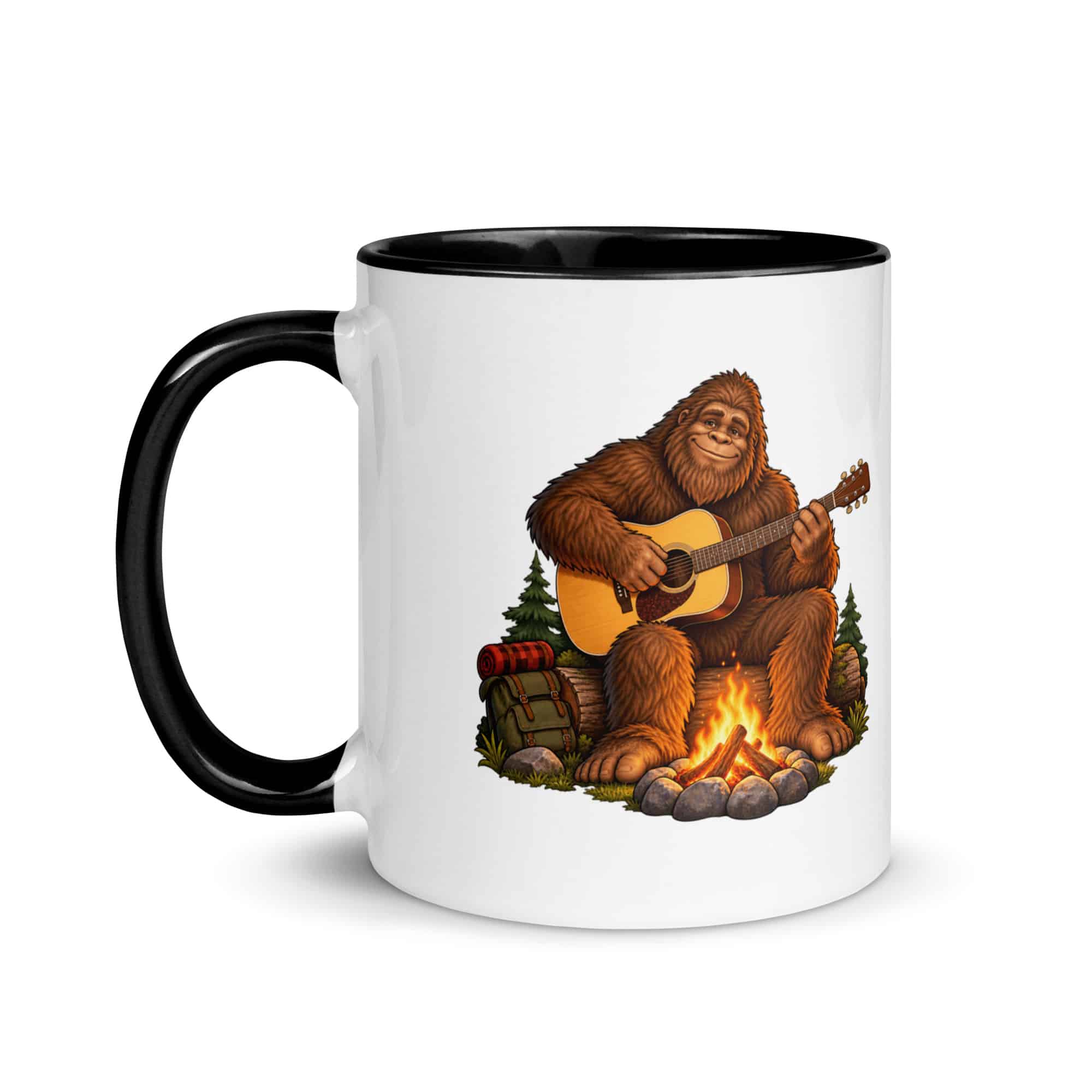 Guitar Bigfoot Color Inside Mug