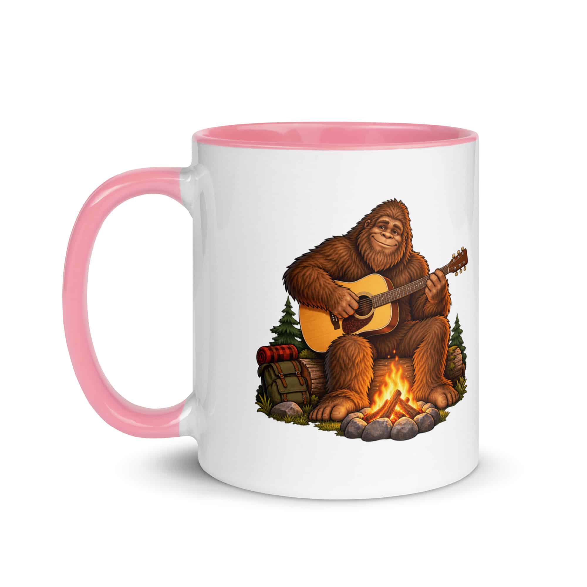 Guitar Bigfoot Color Inside Mug