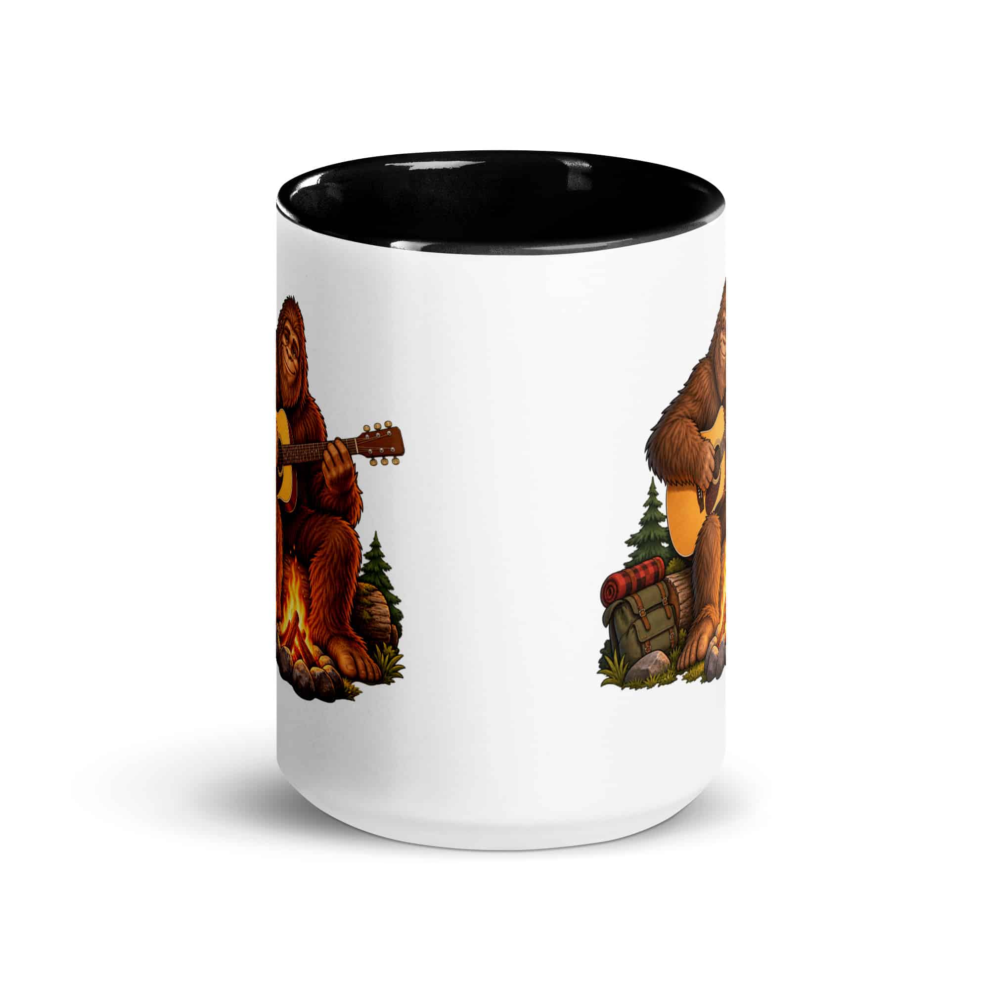 Guitar Bigfoot Color Inside Mug
