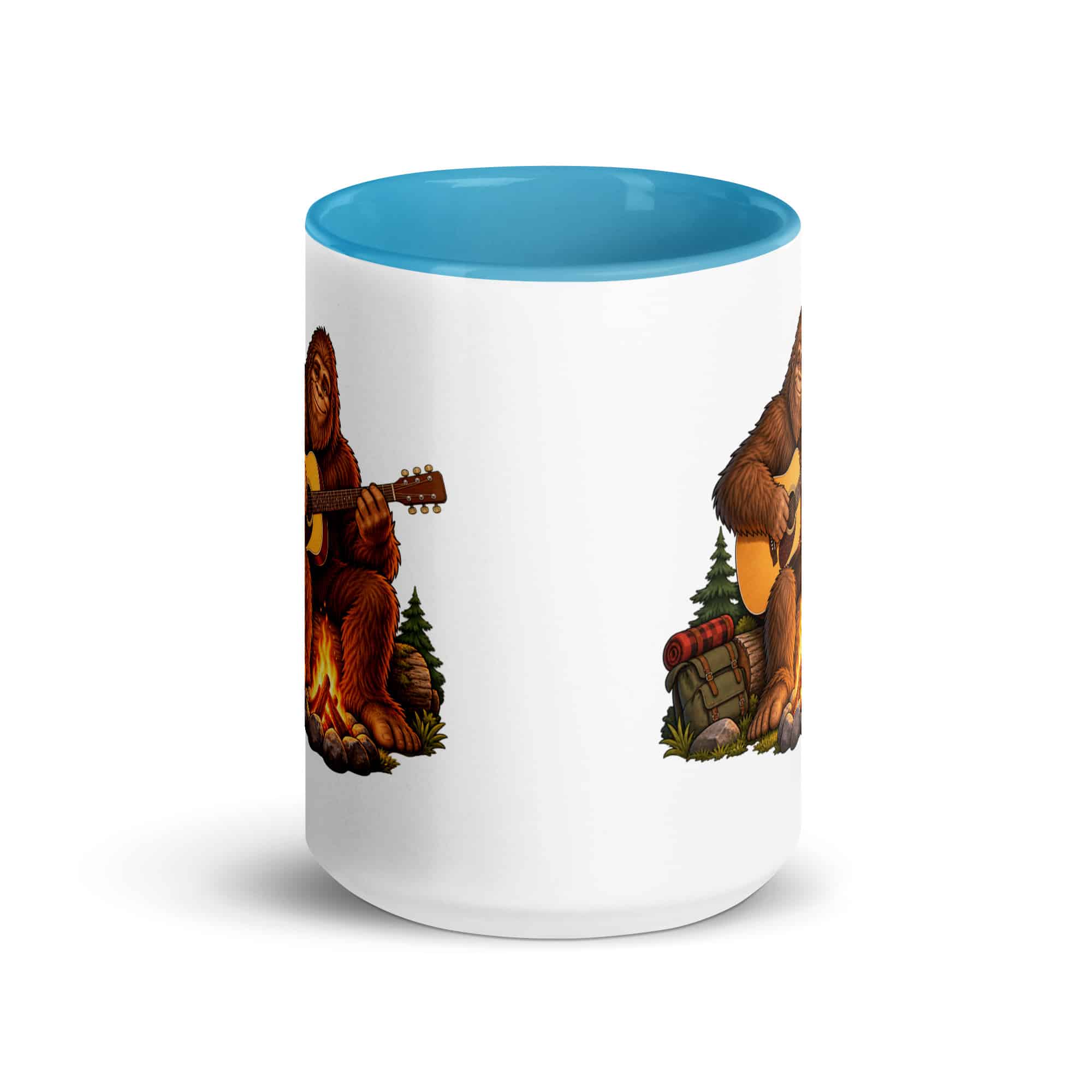 Guitar Bigfoot Color Inside Mug