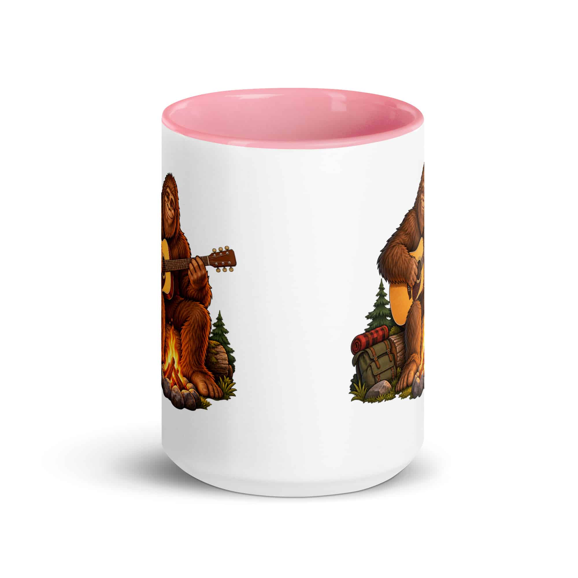 Guitar Bigfoot Color Inside Mug