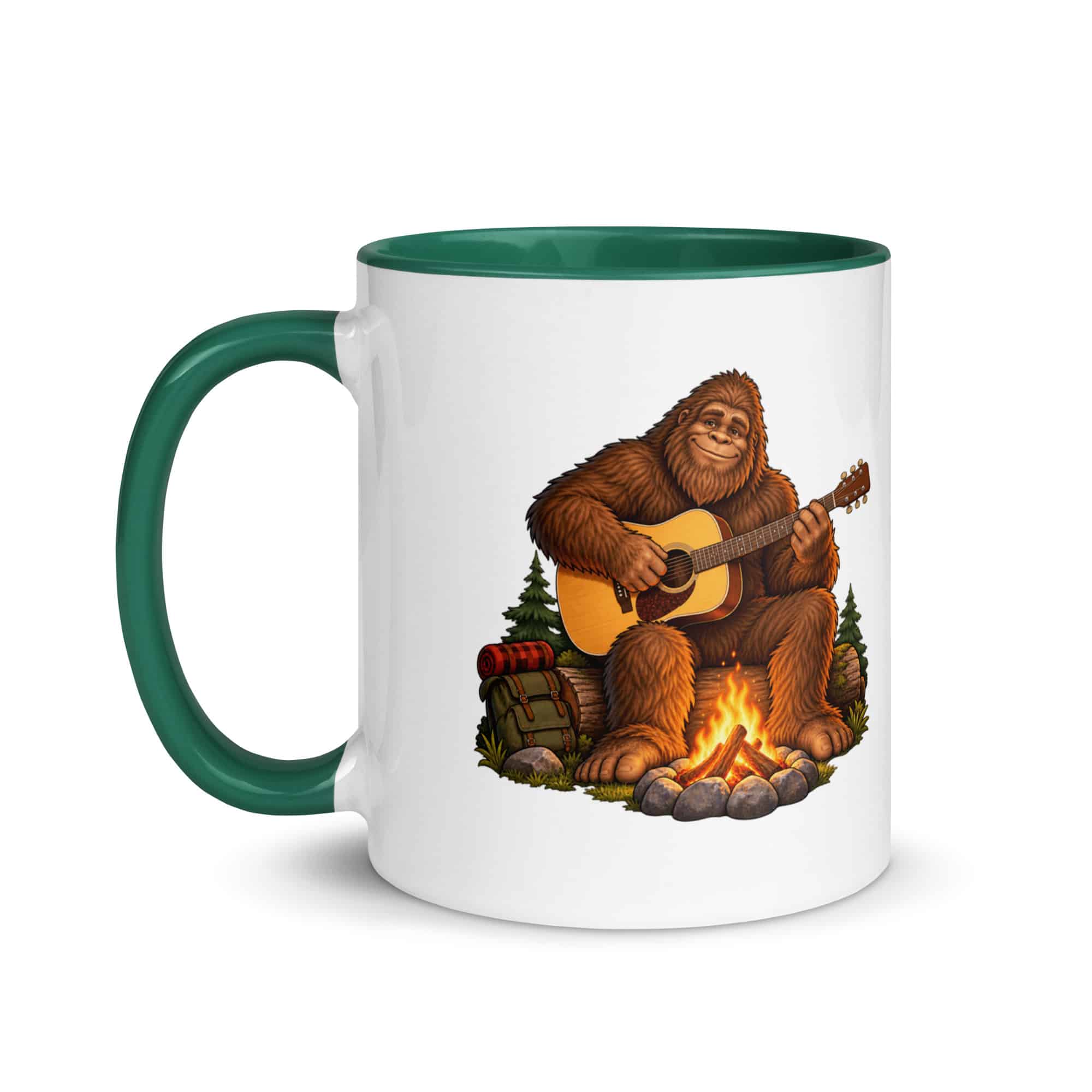 Guitar Bigfoot Color Inside Mug