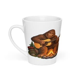 17 Bigfoot Guitar Latte Mug - 12 oz - Main