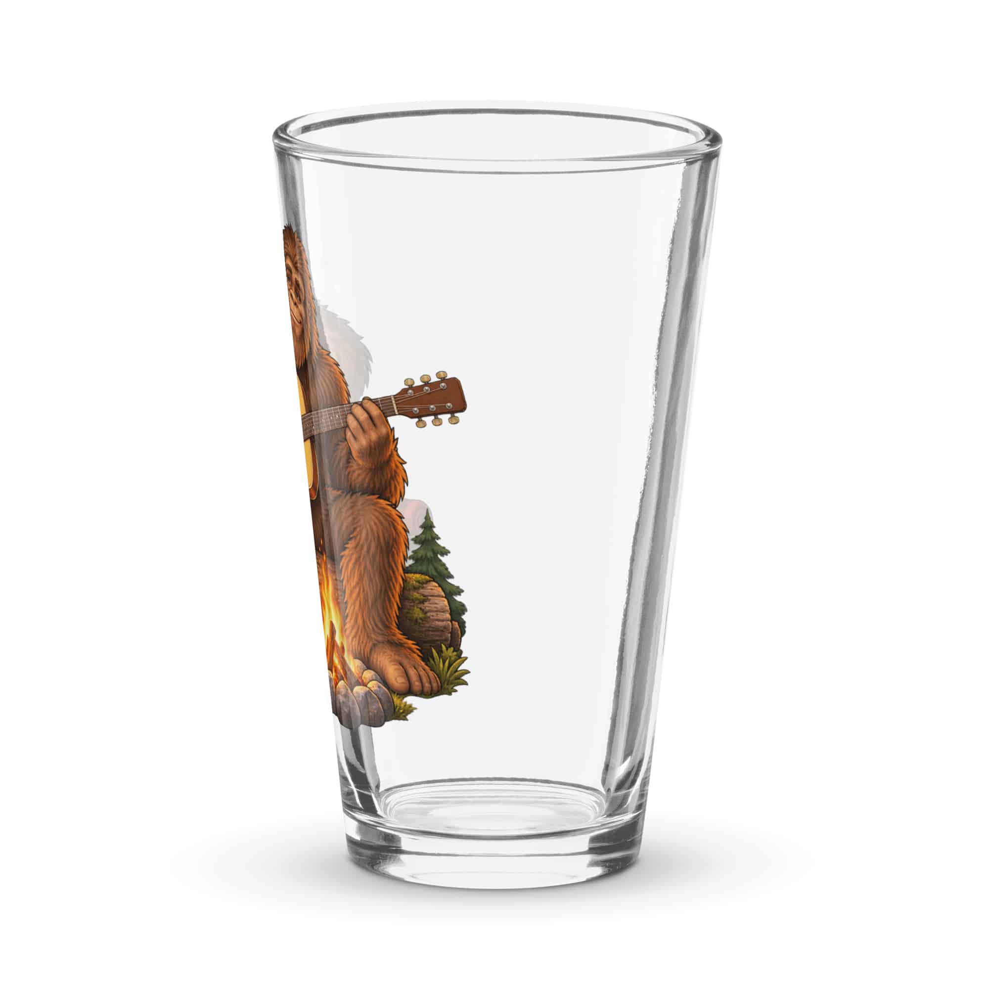 Campfire Guitar Bigfoot Pint Glass