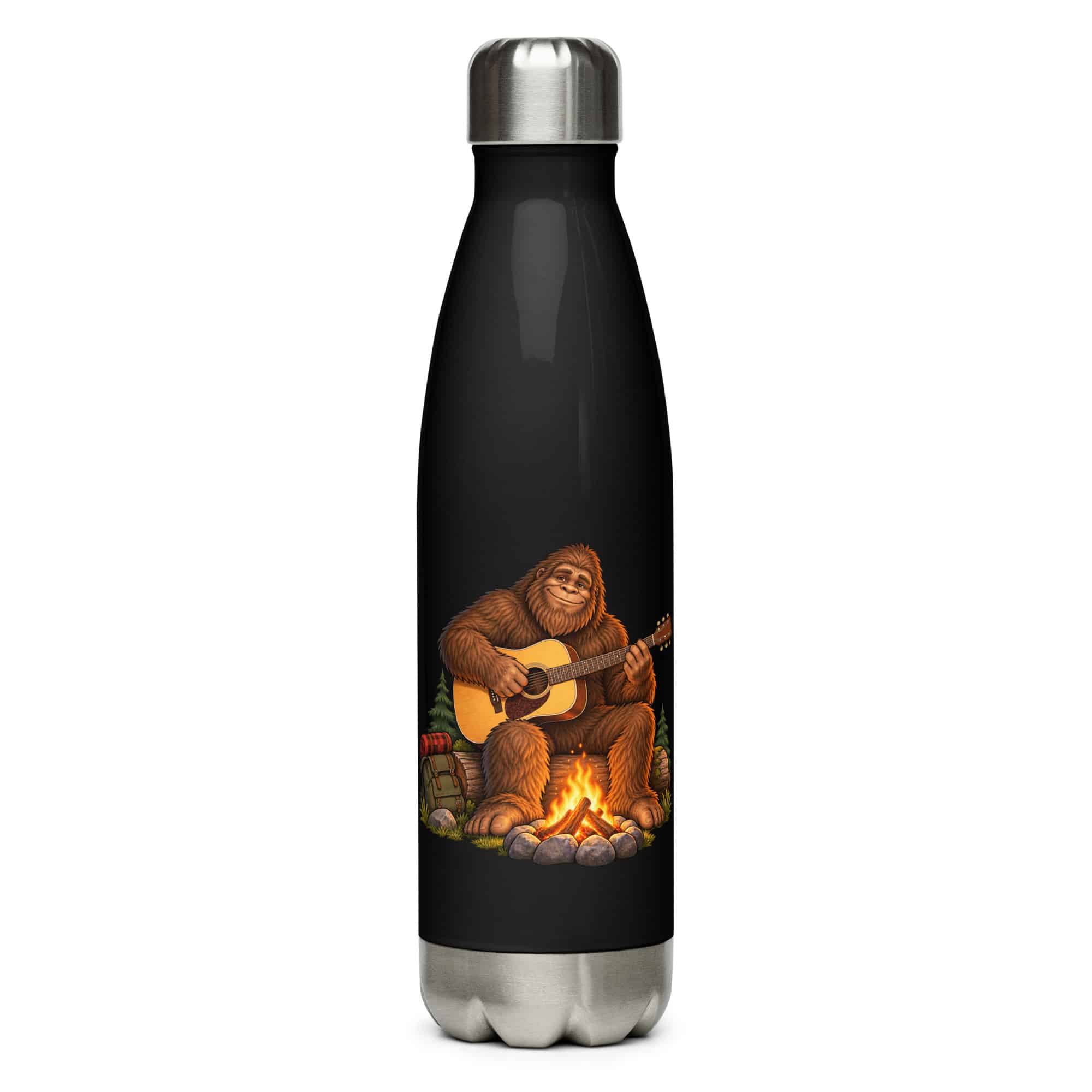 Guitar Bigfoot Water Bottle