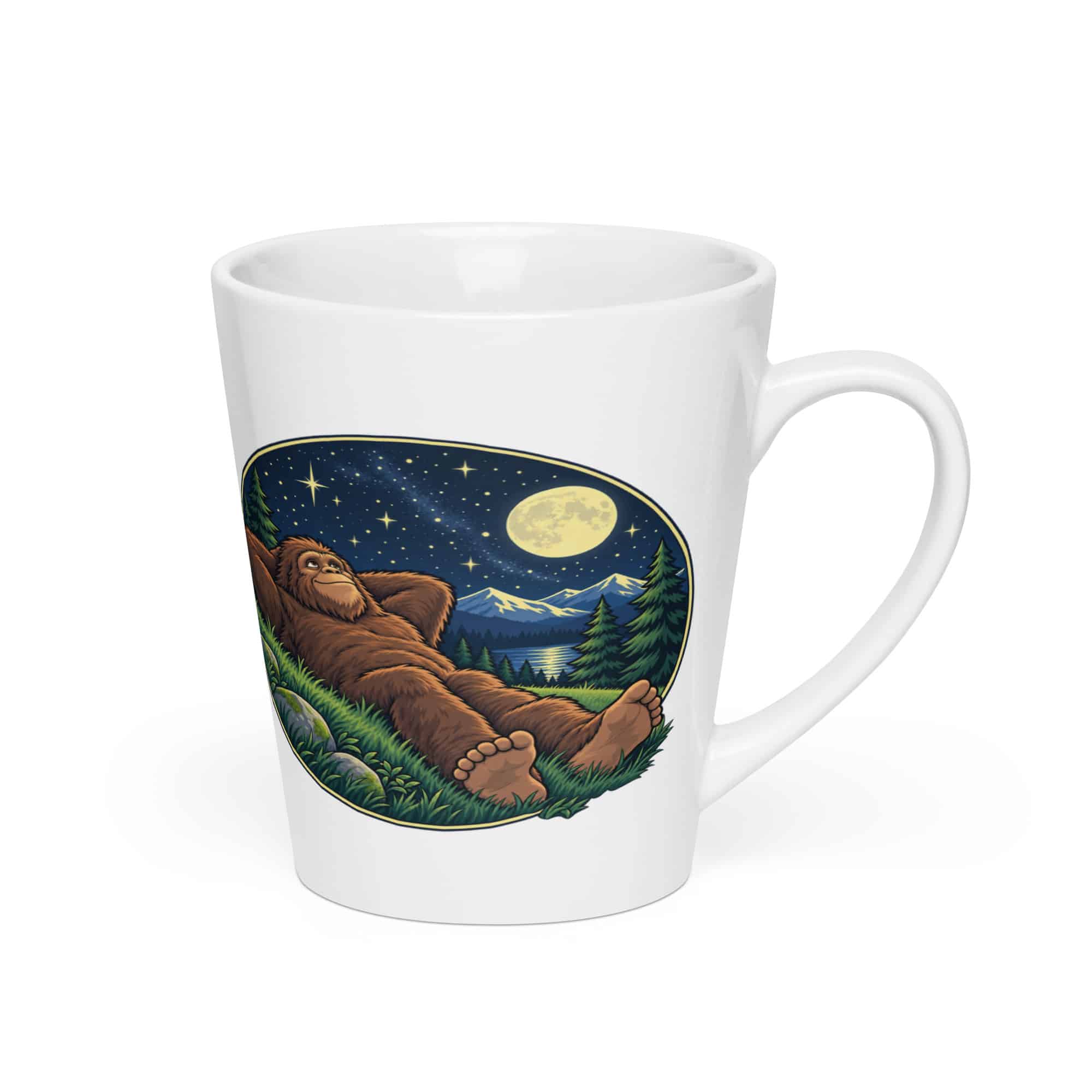 Bigfoot Stargazing Latte Mug