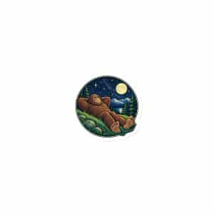 18 Bigfoot Stargazer Die-Cut Magnet - 3″×3″ - Main