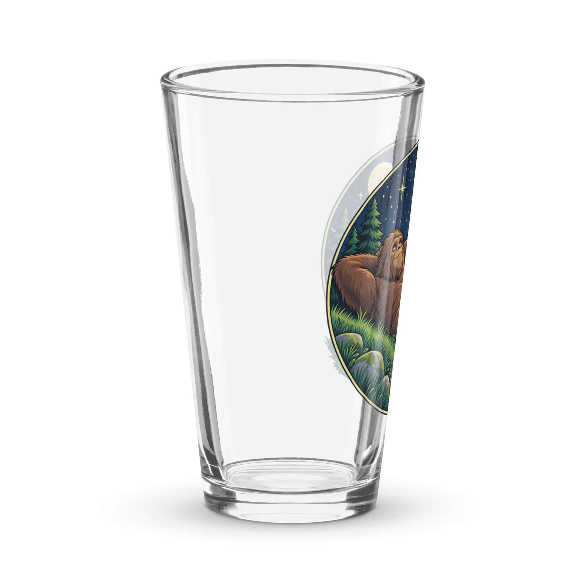Stargazing Bigfoot Pint Glass