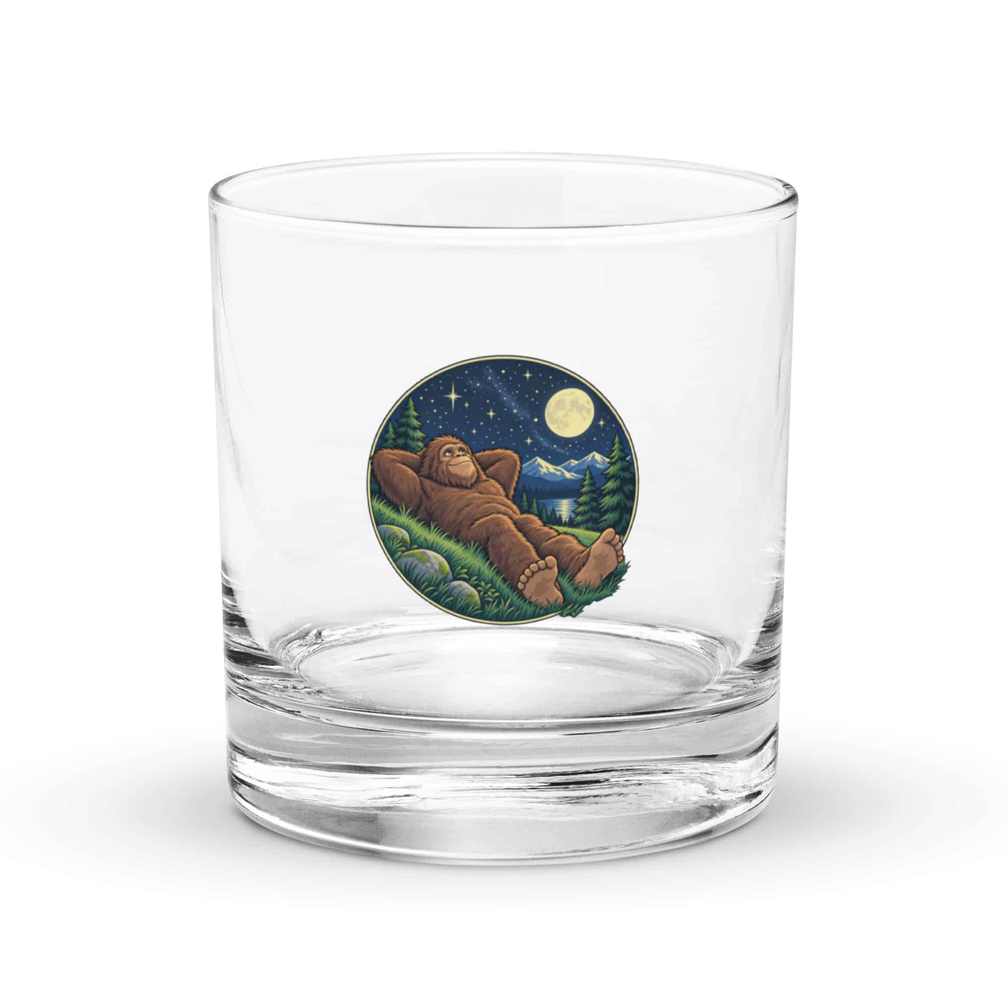 Stargazing Bigfoot Rocks Glass