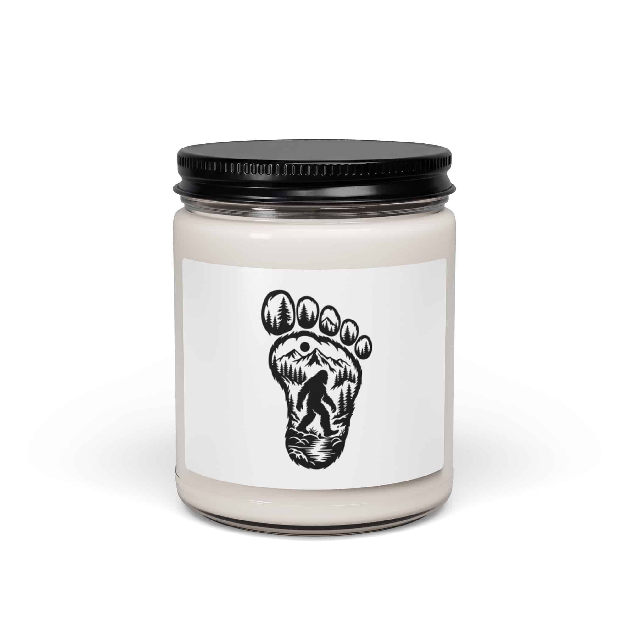 Forest Footprint Bigfoot Candle