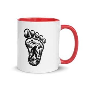 19 Bigfoot Footprint Color Inside Coffee Mug - 11 oz - Main