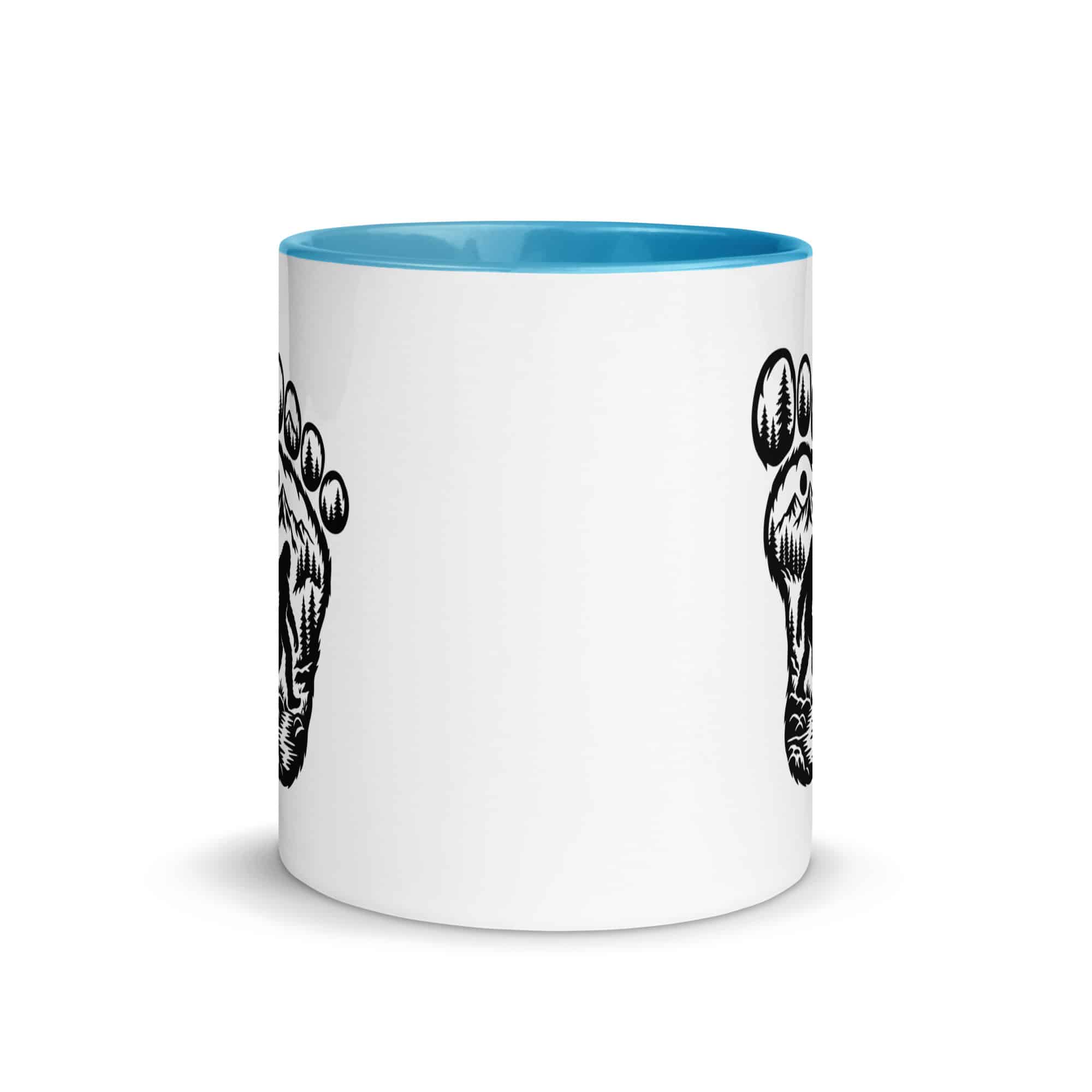 Forest Footprint Bigfoot Color Inside Mug
