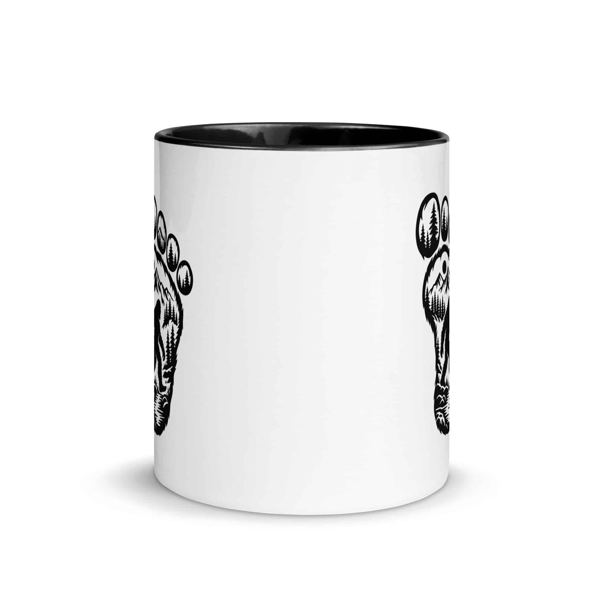 Forest Footprint Bigfoot Color Inside Mug