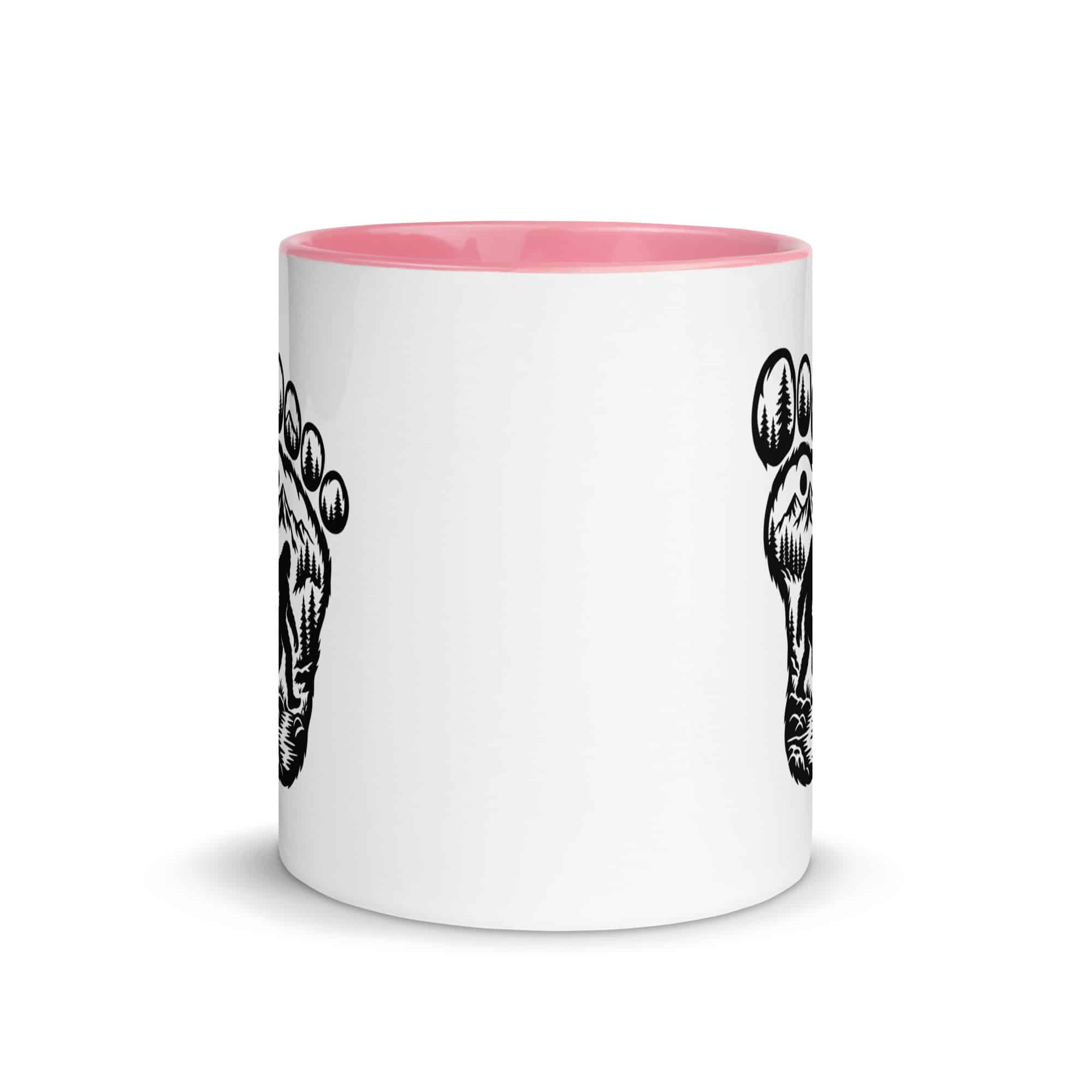 Forest Footprint Bigfoot Color Inside Mug