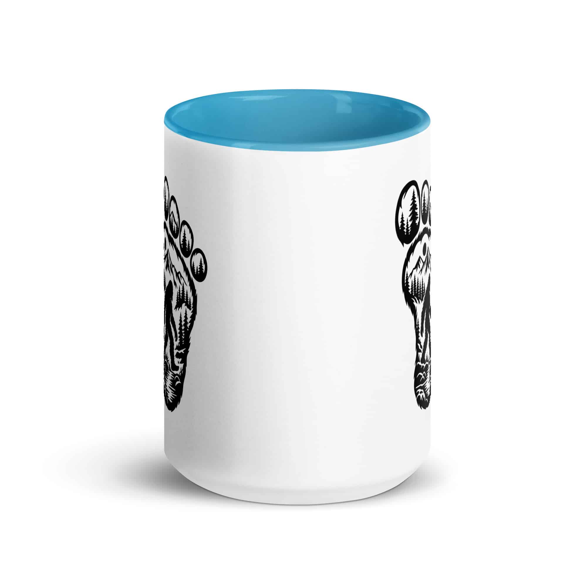 Forest Footprint Bigfoot Color Inside Mug