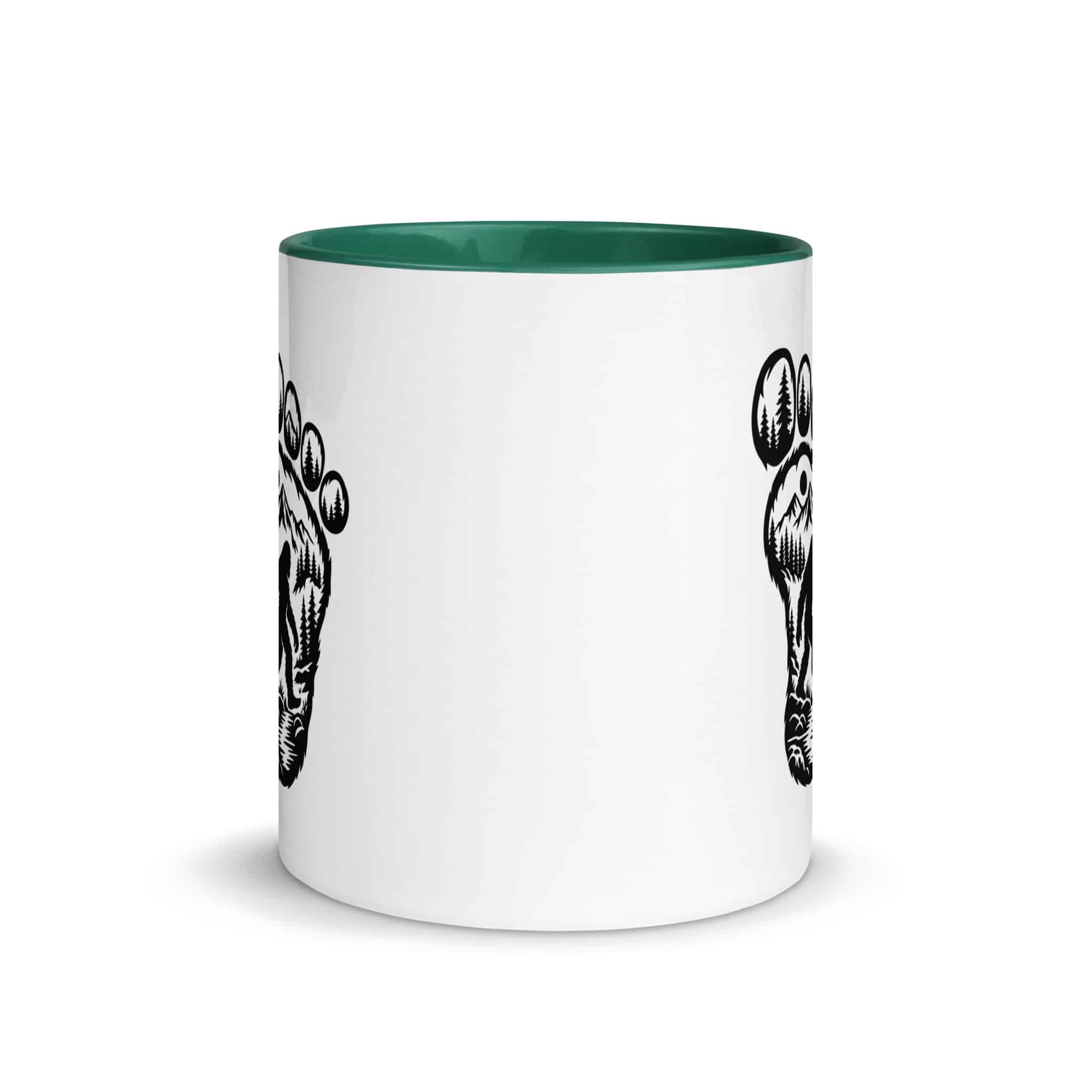 Forest Footprint Bigfoot Color Inside Mug