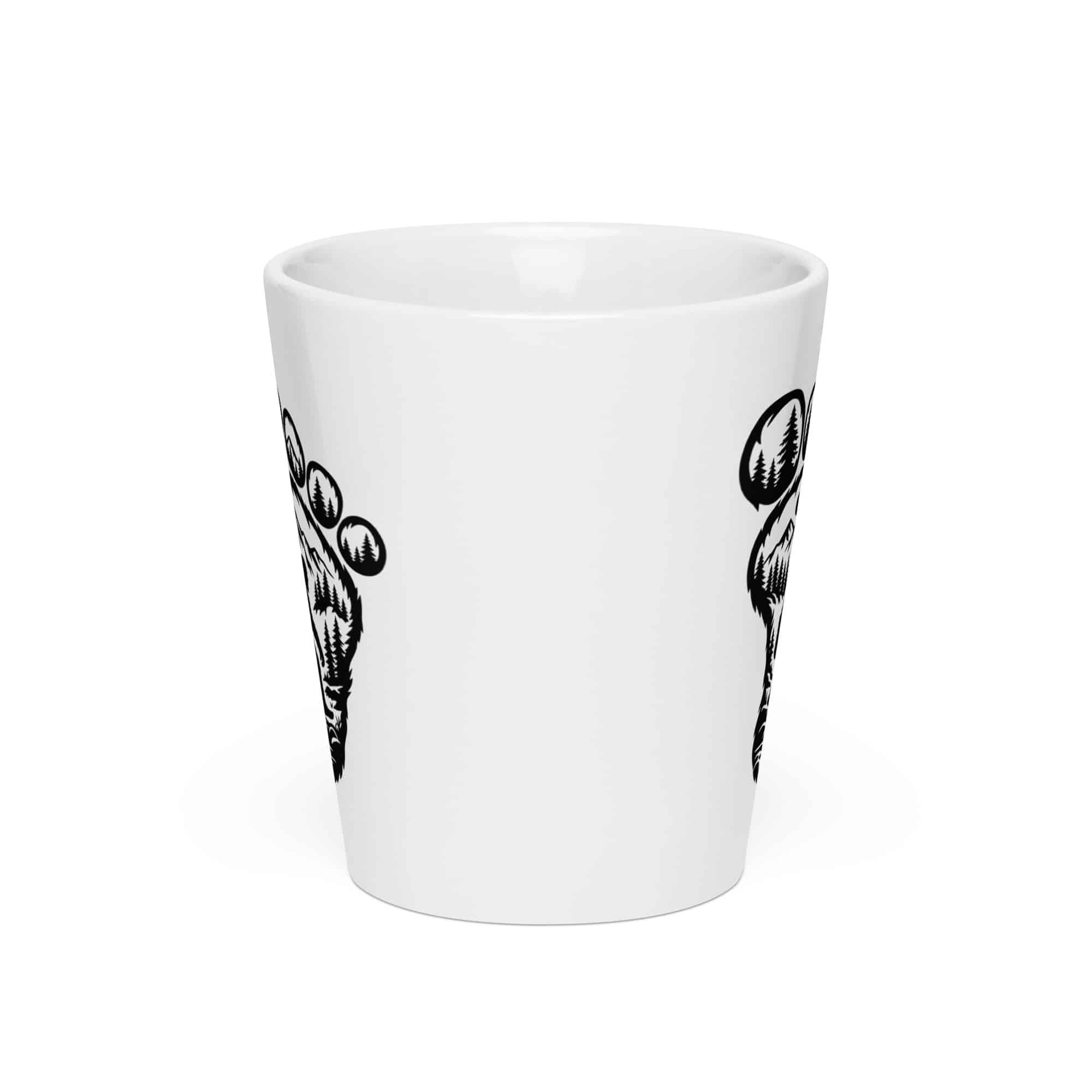 Bigfoot Wilderness Footprint Latte Mug