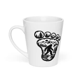 19 Bigfoot Footprint Latte Mug - 12 oz - Main