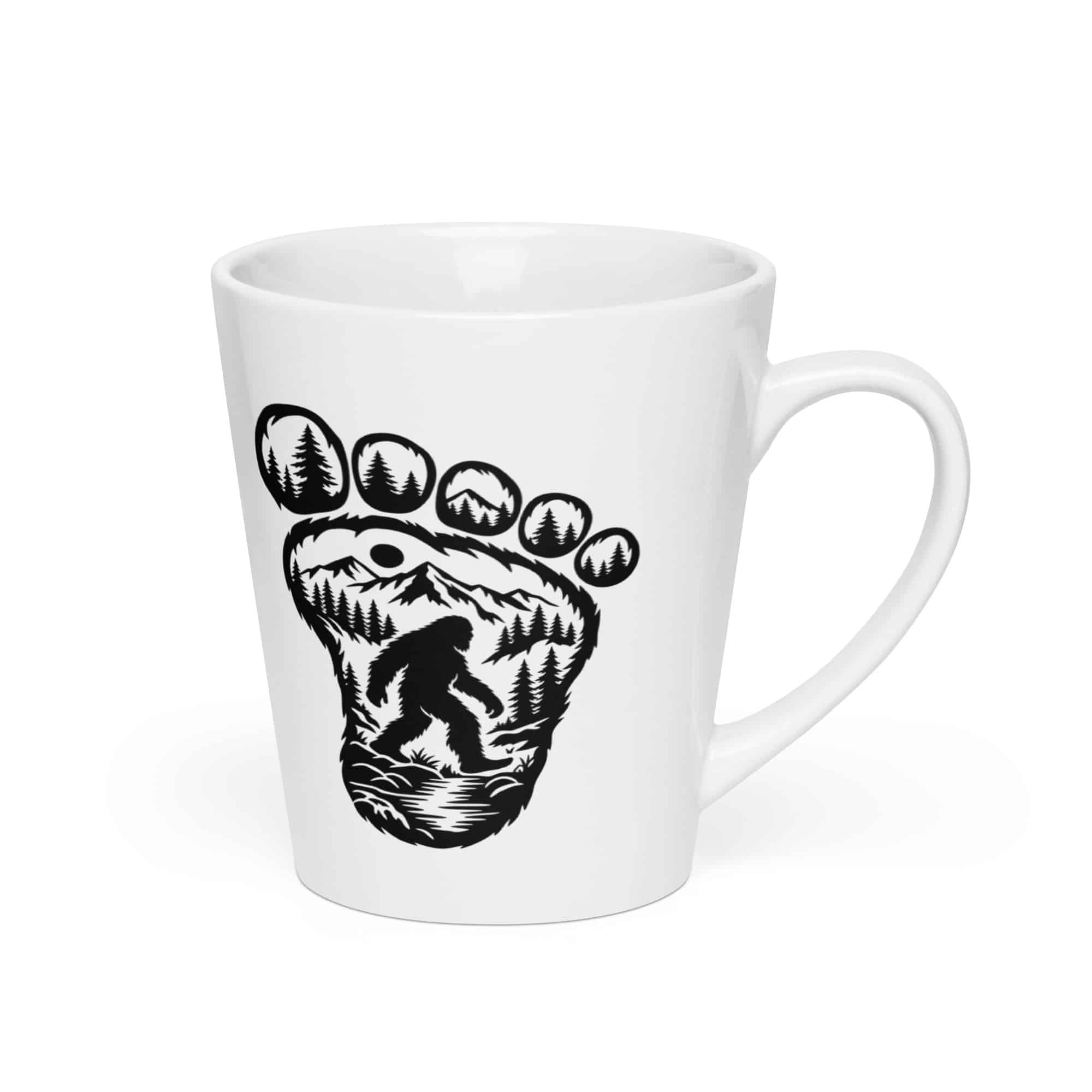 Bigfoot Wilderness Footprint Latte Mug