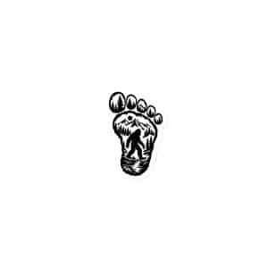 19 Bigfoot Footprint Die-Cut Magnet - 3″×3″ - Main