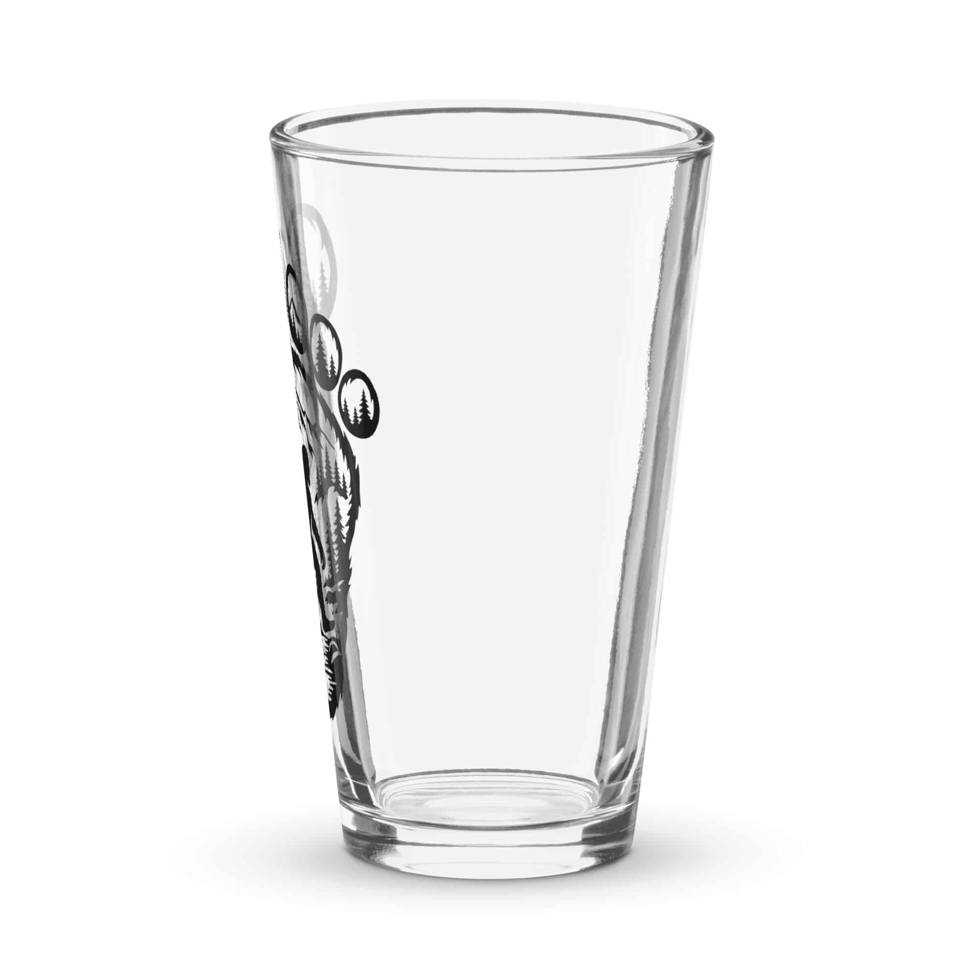 Forest Footprint Bigfoot Pint Glass