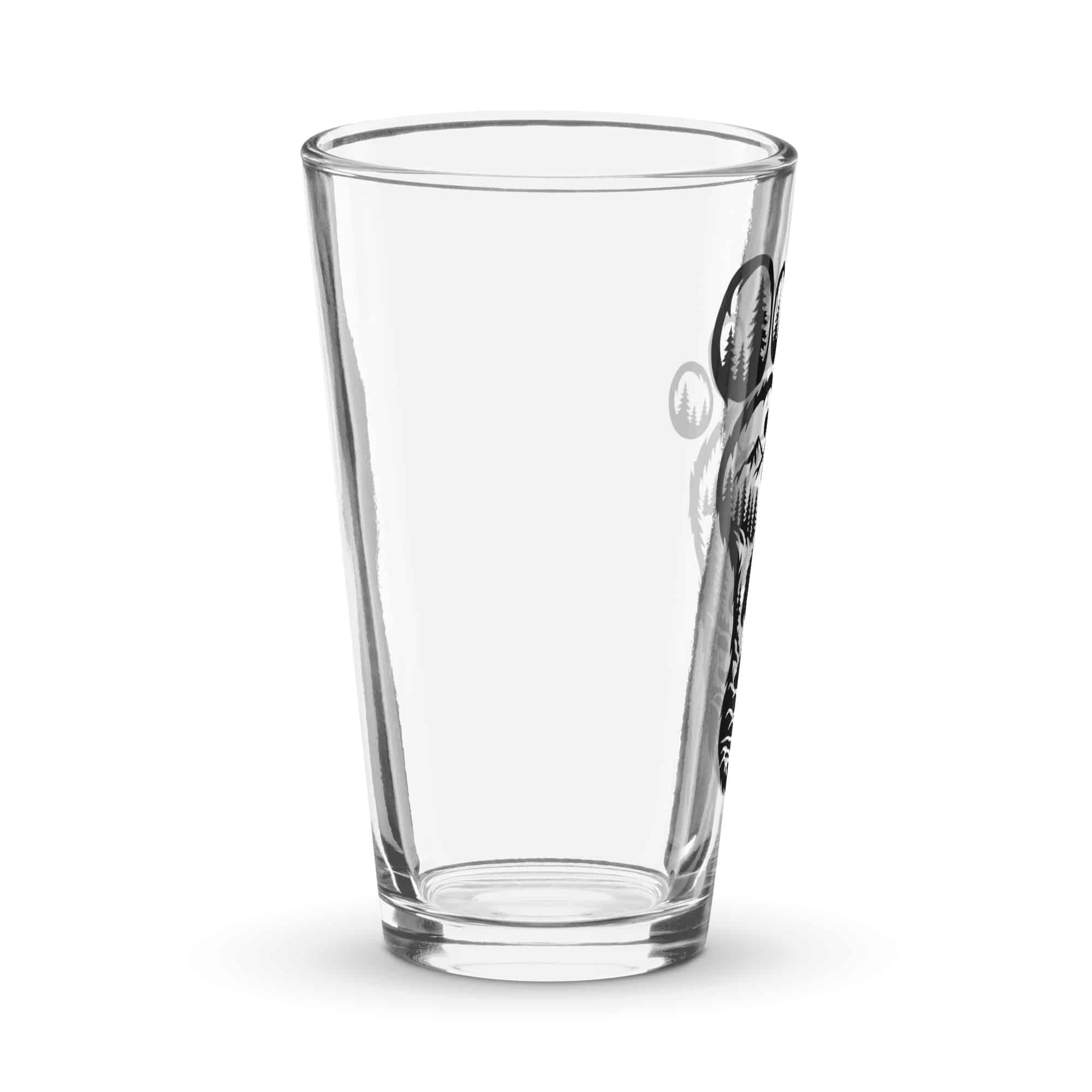 Forest Footprint Bigfoot Pint Glass