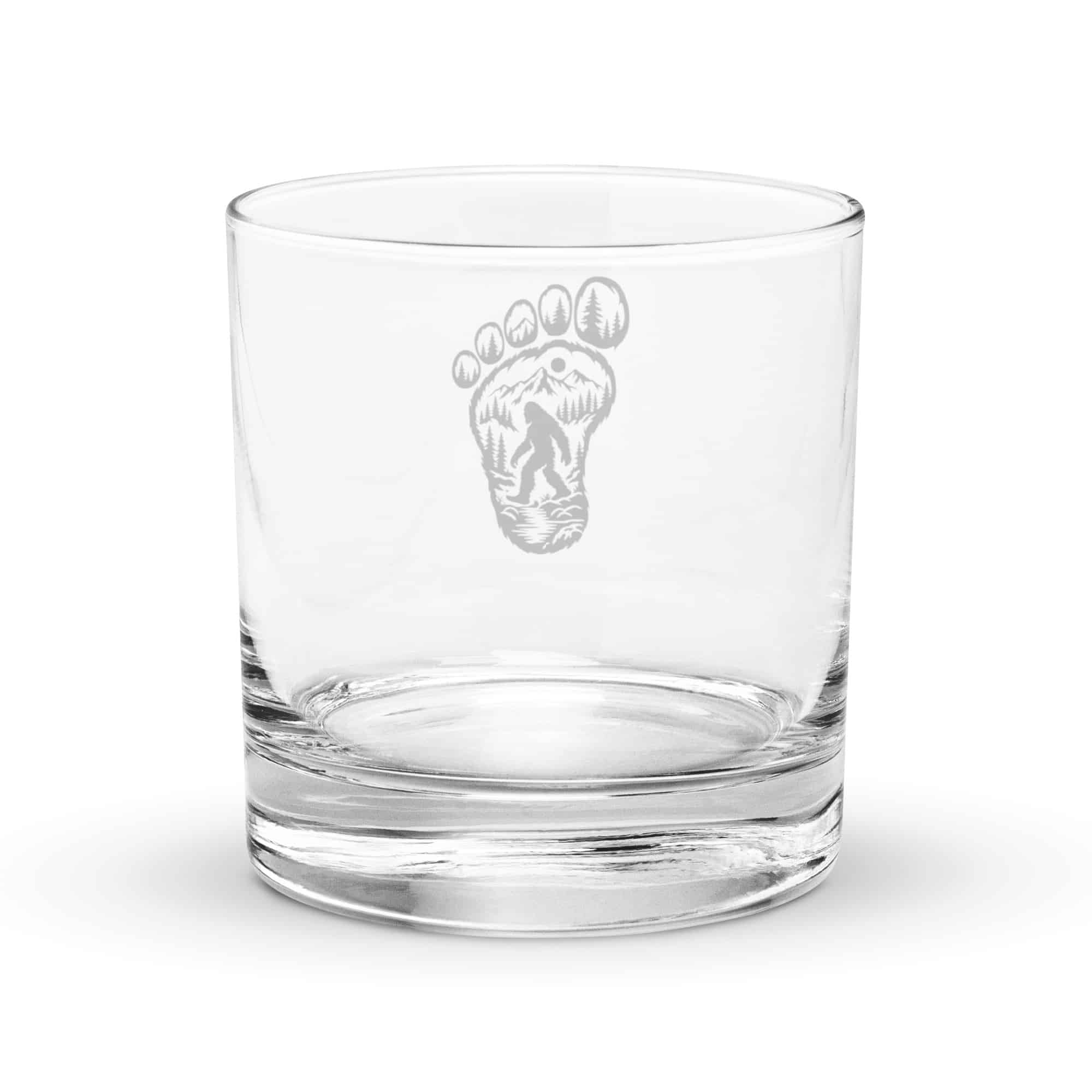 Forest Footprint Bigfoot Rocks Glass
