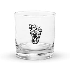 19 Bigfoot Footprint Rocks Glass - 10.5 oz - Main