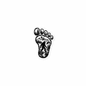 19 Bigfoot Footprint Vinyl Sticker - 3x3 - Main